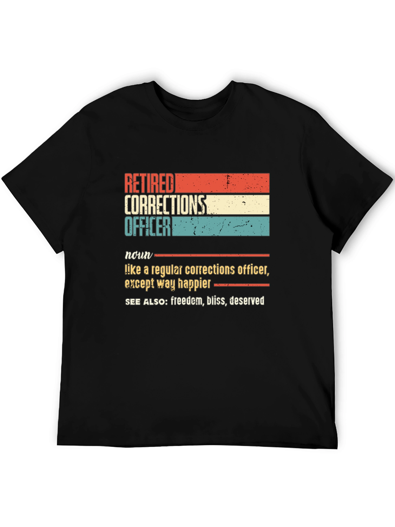 Retired Corrections Officer Graphic T-Shirt