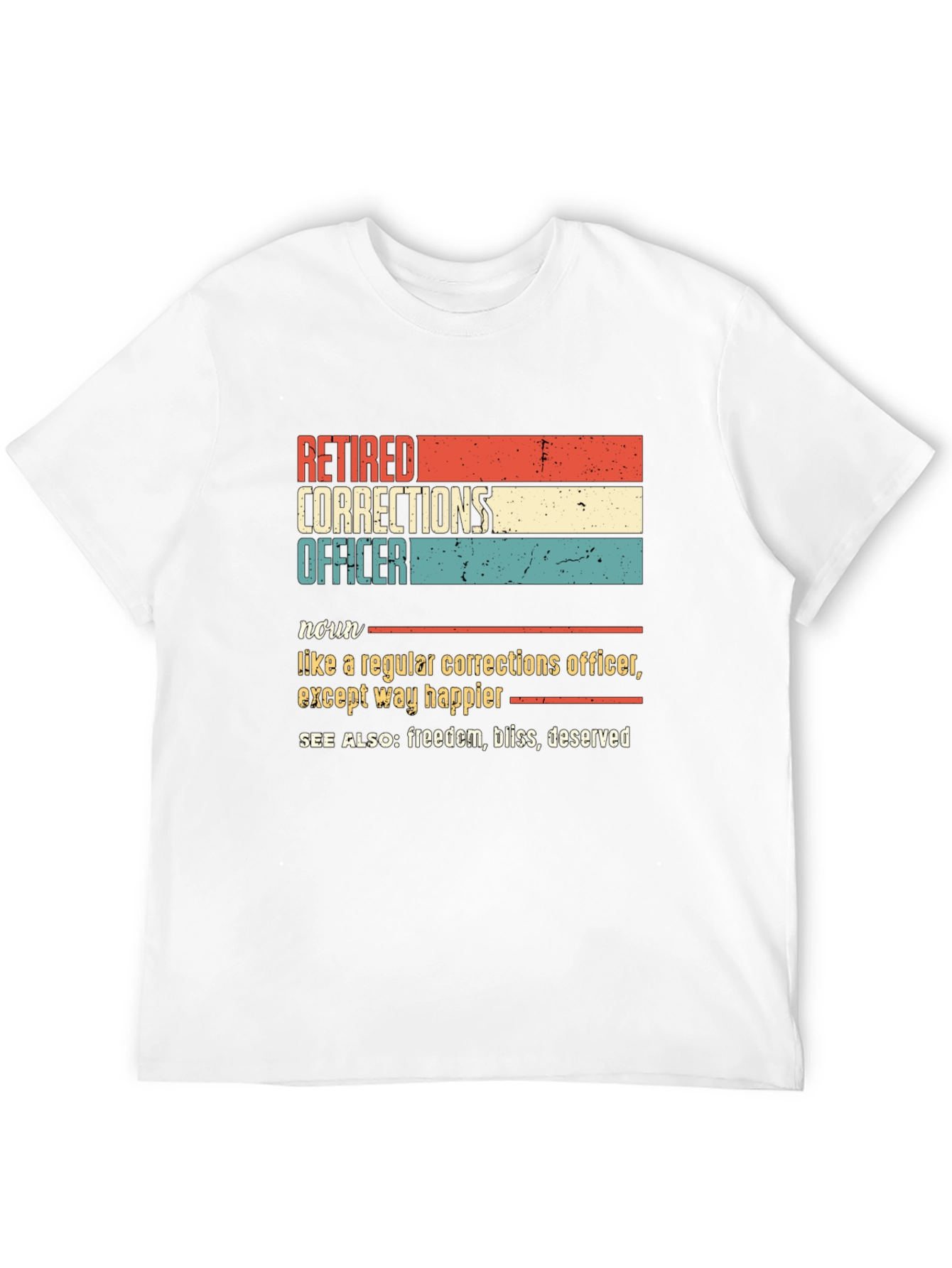 Retired Corrections Officer Graphic T-Shirt
