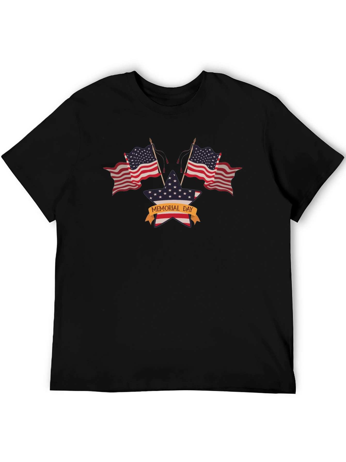 Memorial Day USA Flag Graphic T-Shirt