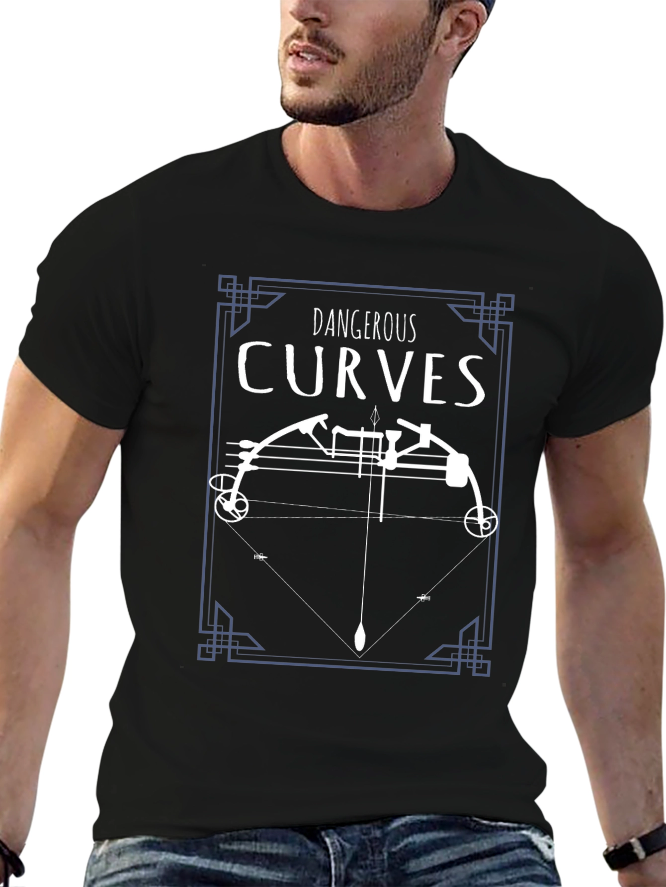 Dangerous Curves Bow and Arrow Graphic Tee