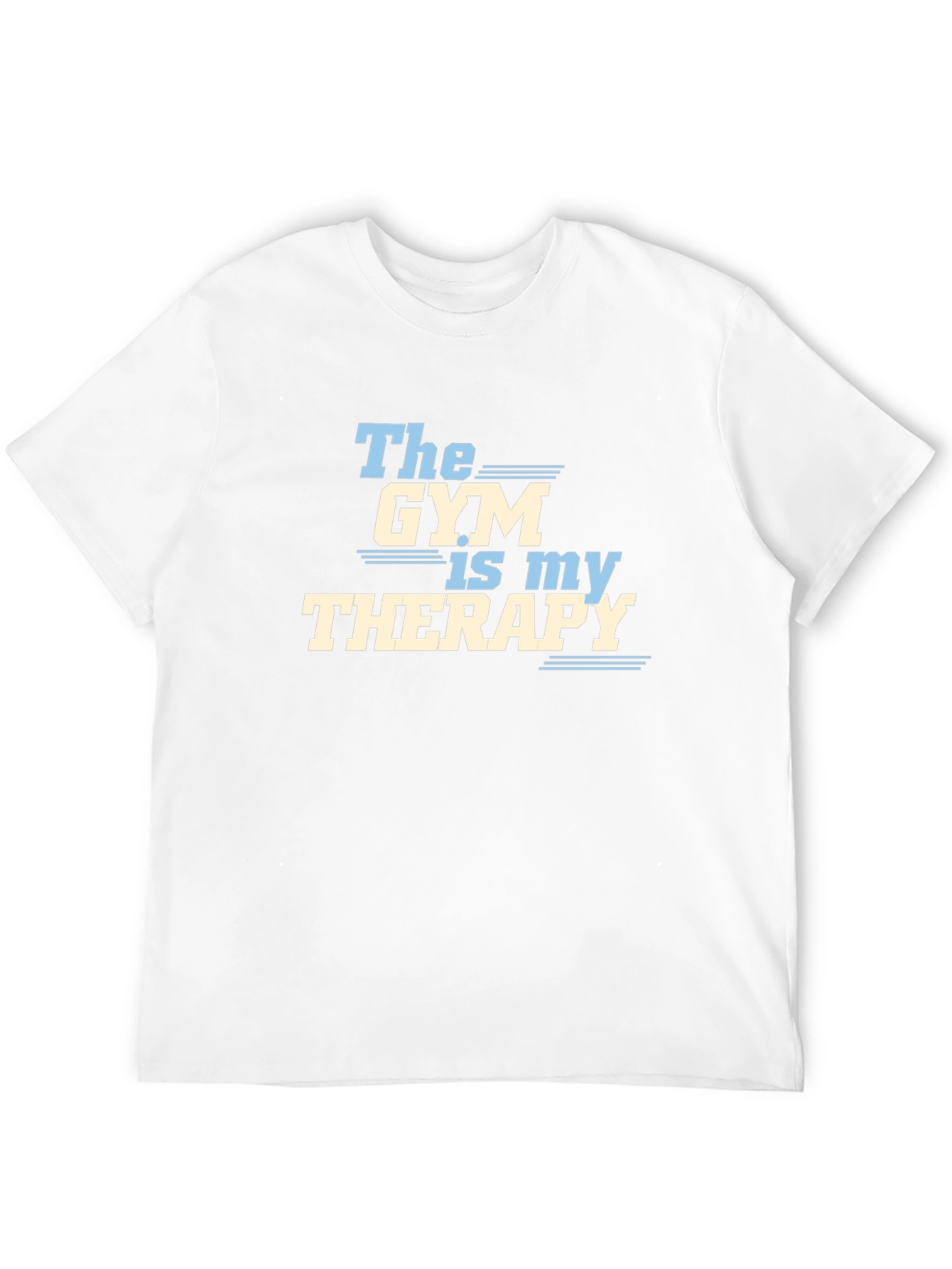 Gym is My Therapy Graphic T-Shirt - Black