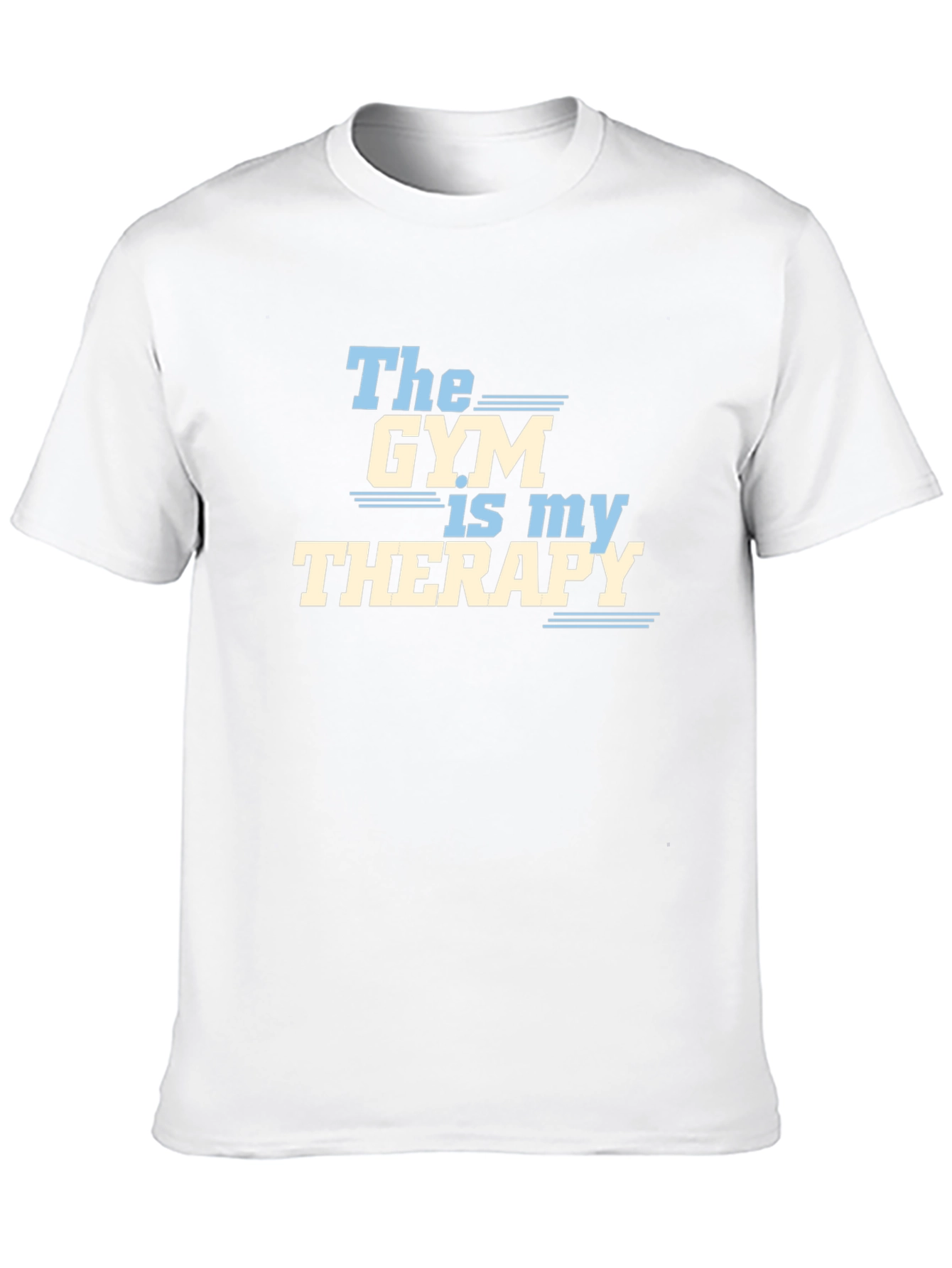 Gym is My Therapy Graphic T-Shirt - Black