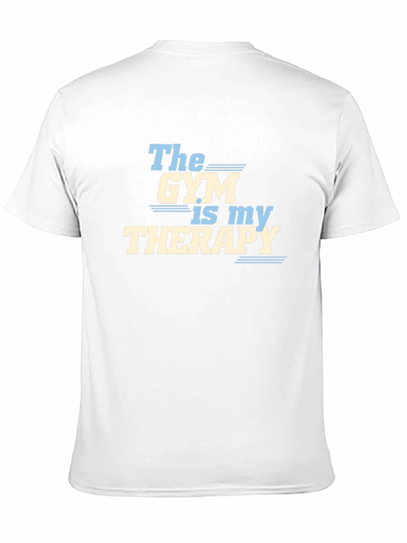 Gym is My Therapy Graphic T-Shirt - Black