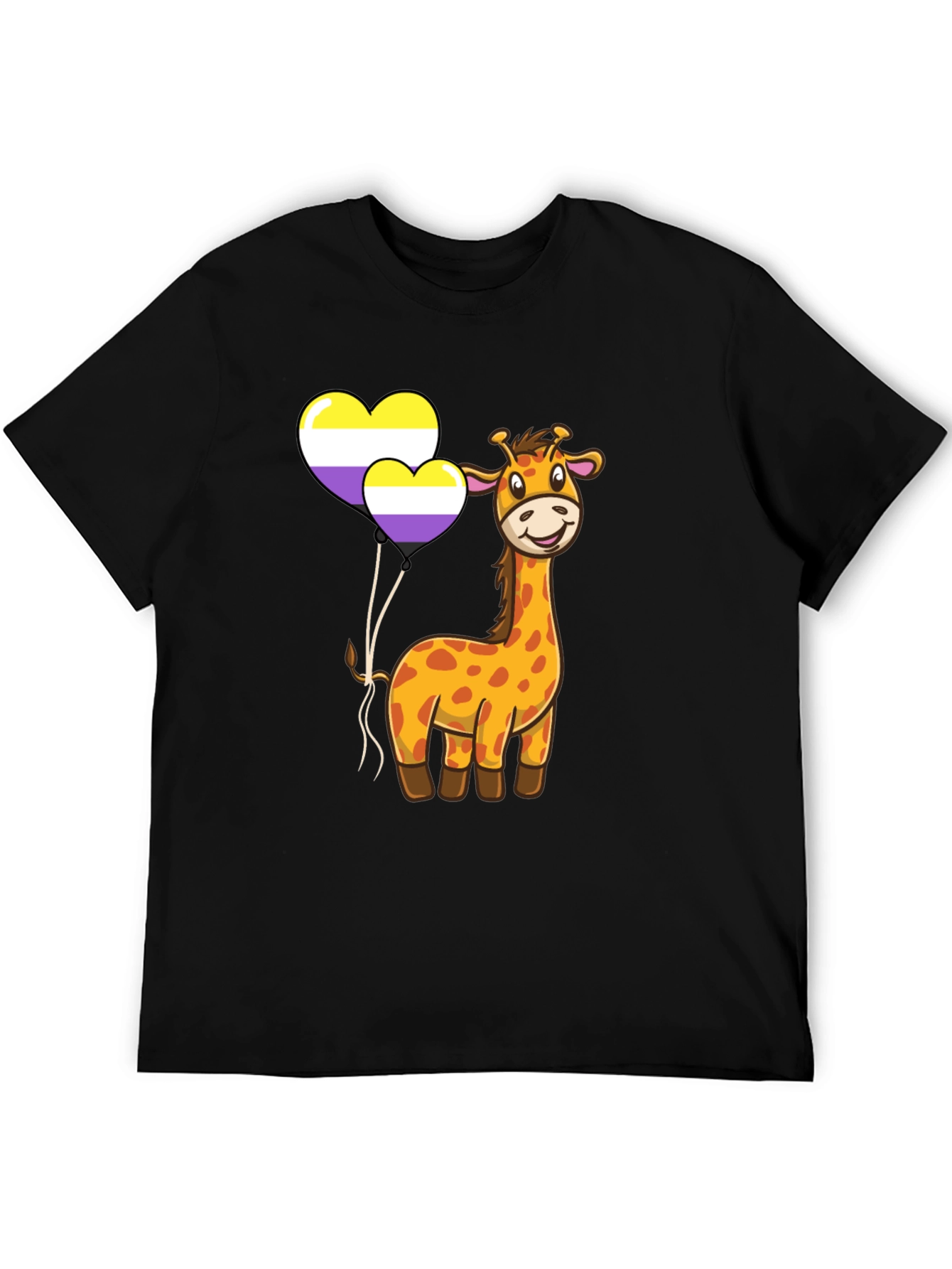 Giraffe Non-Binary Pride T-Shirt