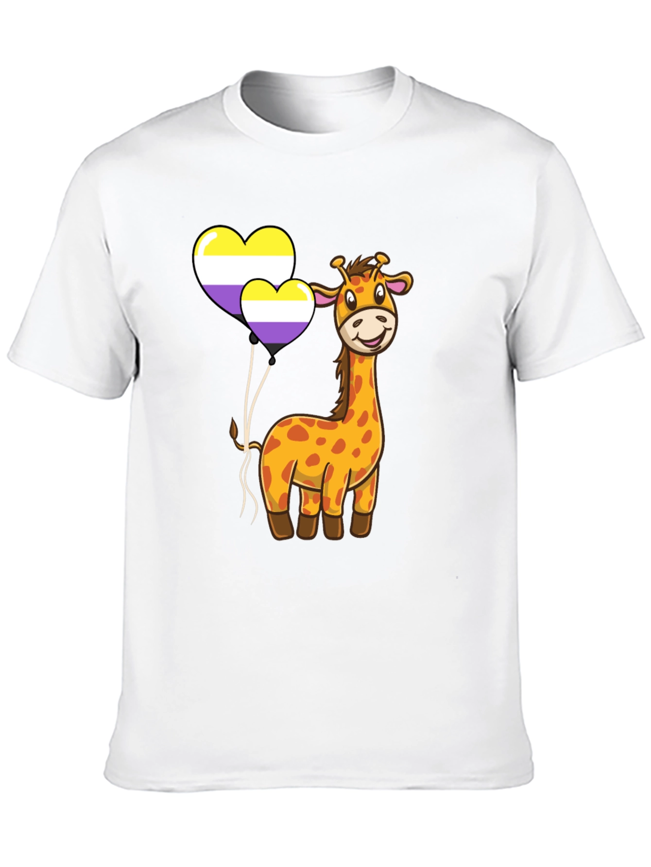 Giraffe Non-Binary Pride T-Shirt