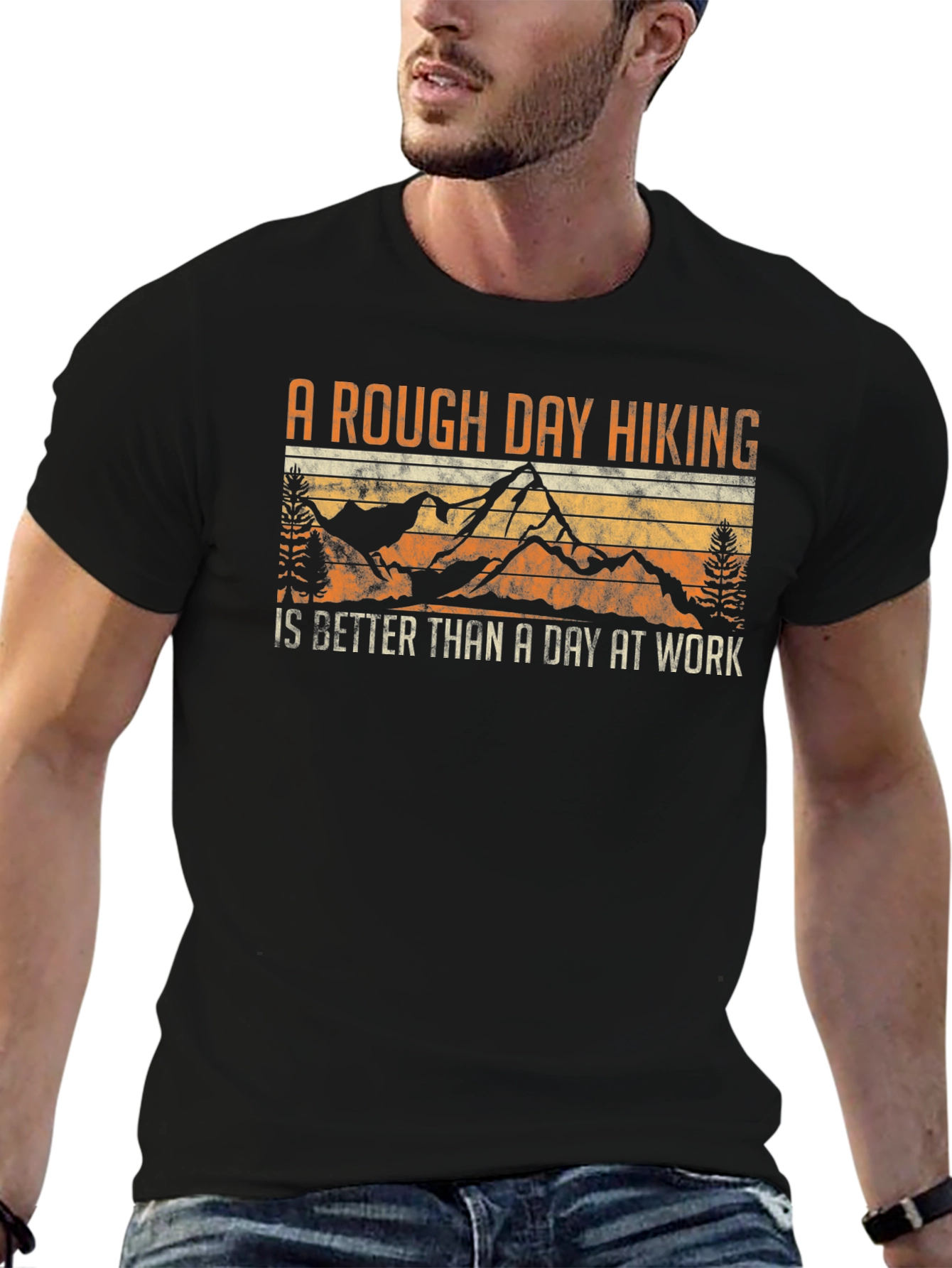 Rough Day Hiking Better Than Work T-Shirt