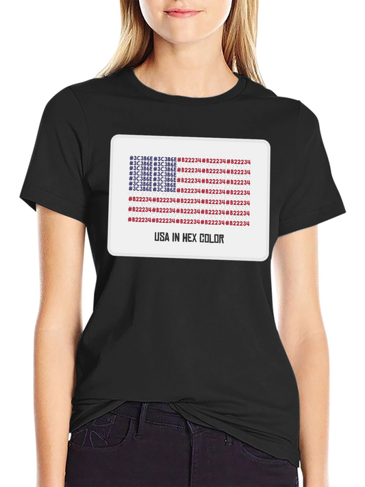 USA in Hex Color T-Shirt