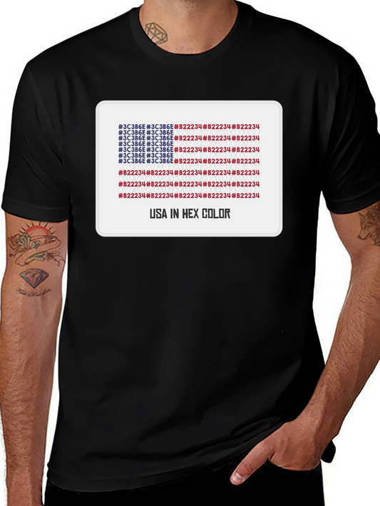 USA in Hex Color T-Shirt