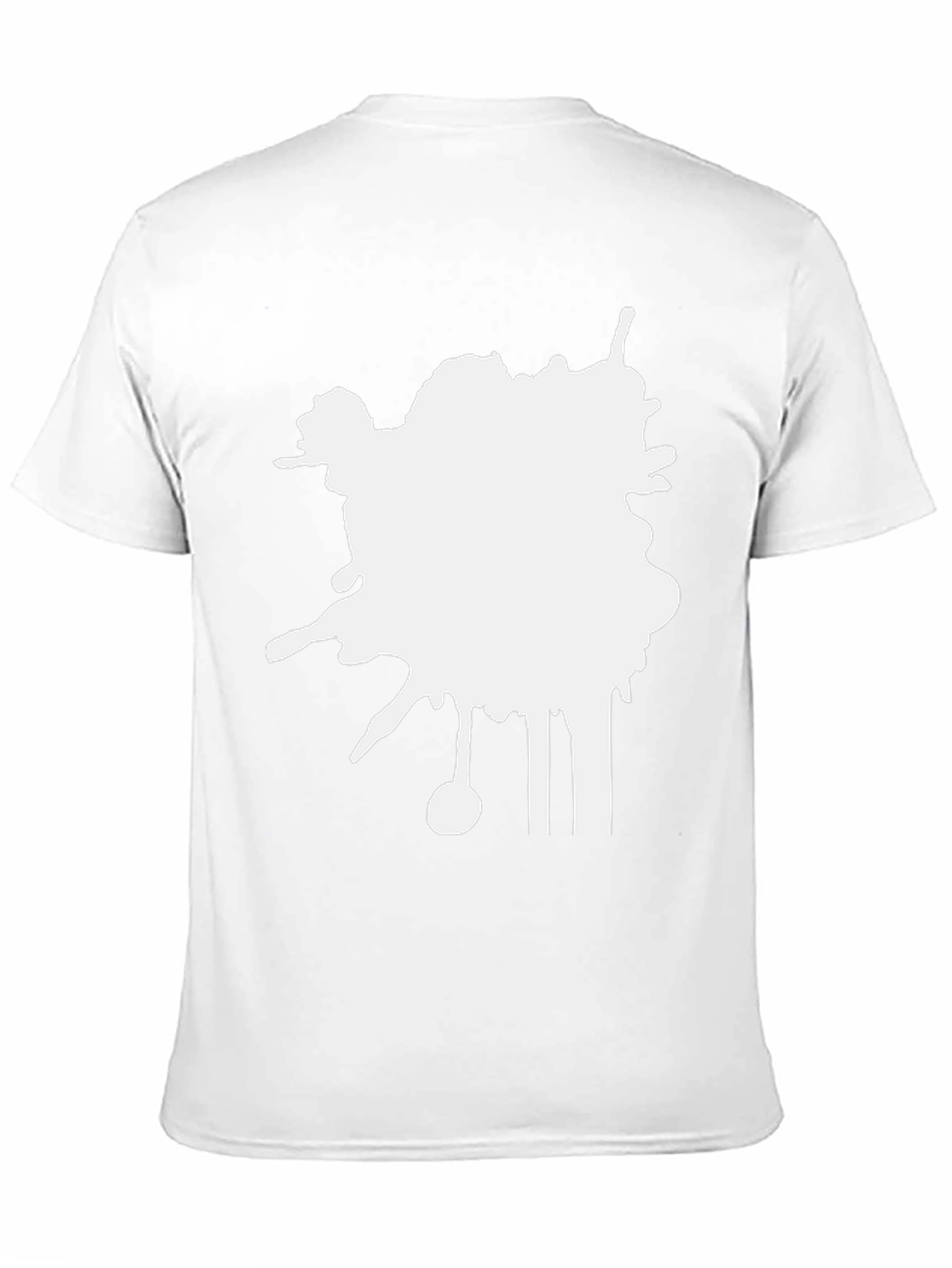 Abstract Splatter Black T-Shirt