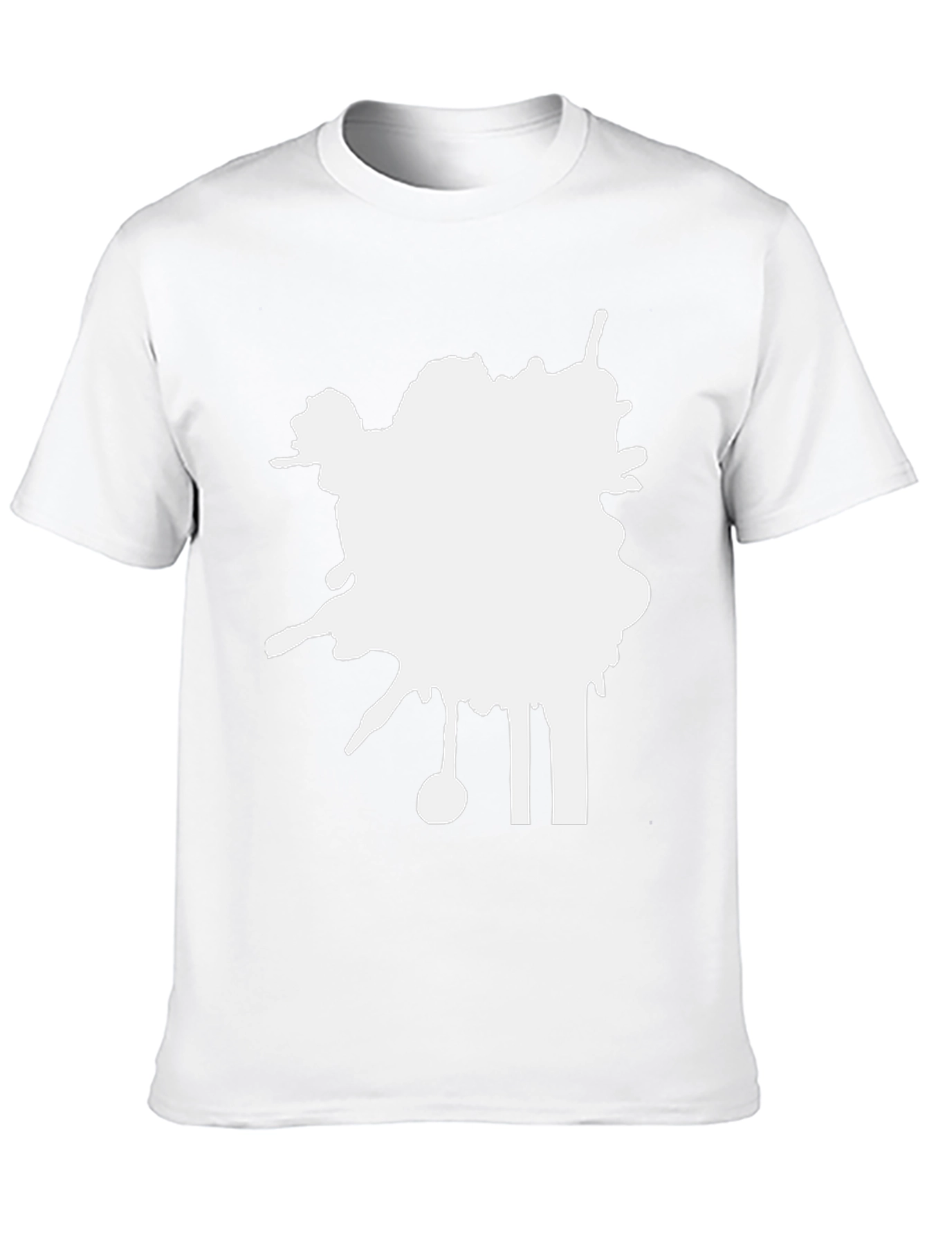 Abstract Splatter Black T-Shirt