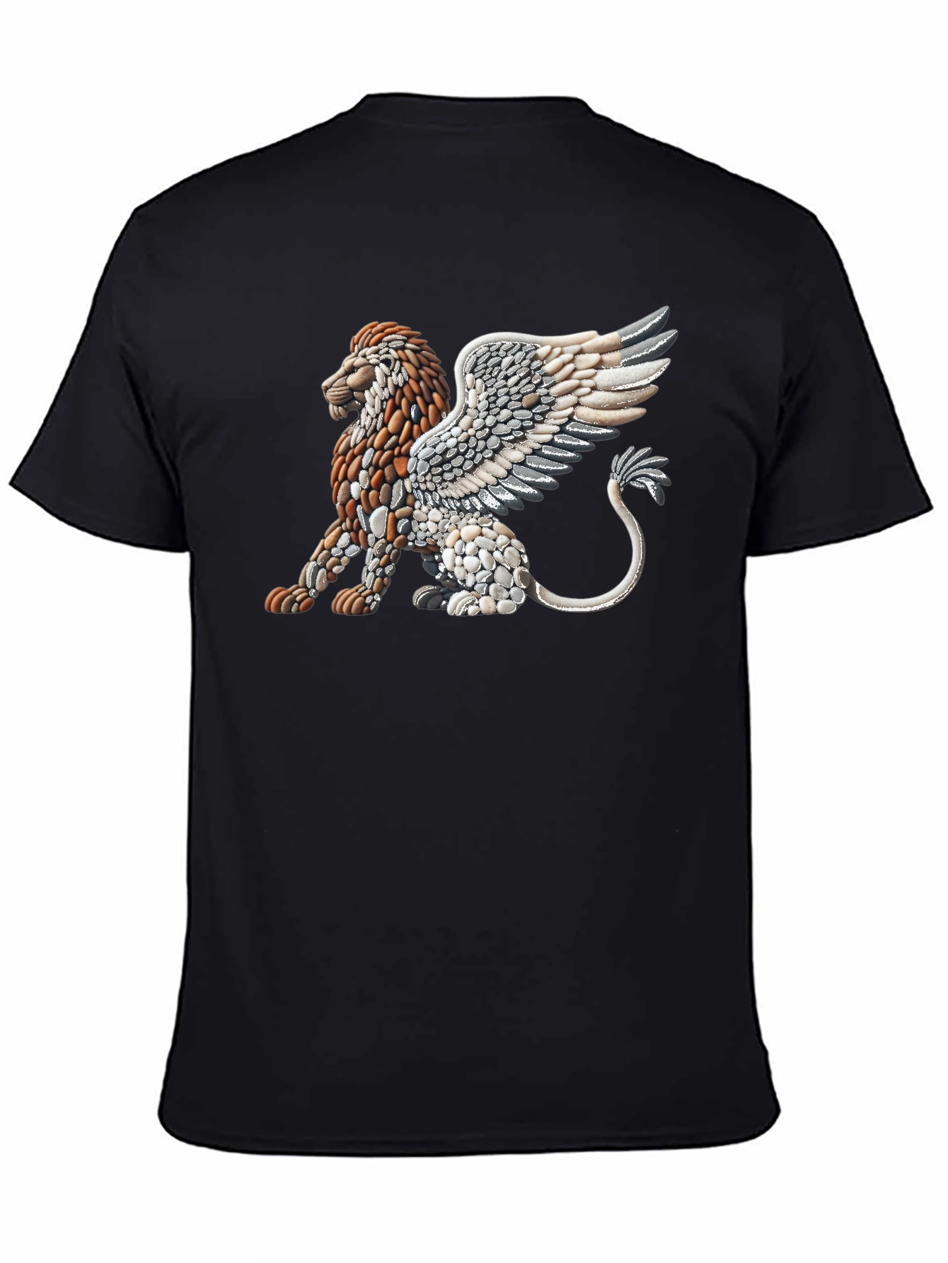 Stone Lion Graphic Tee - Unique Design