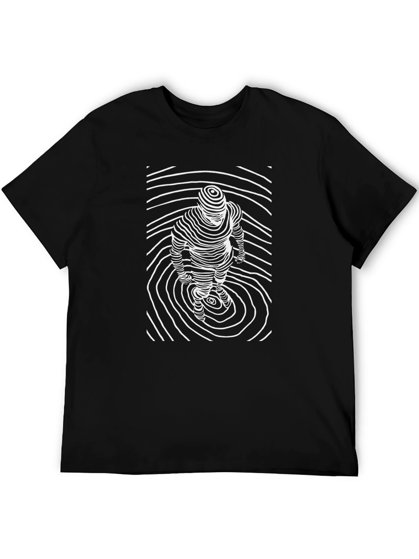 Optical Illusion Art Graphic Tee - Modern Style