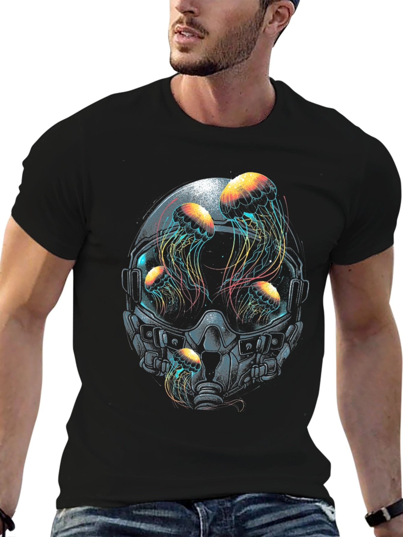 Jellyfish Pilot Black T-Shirt