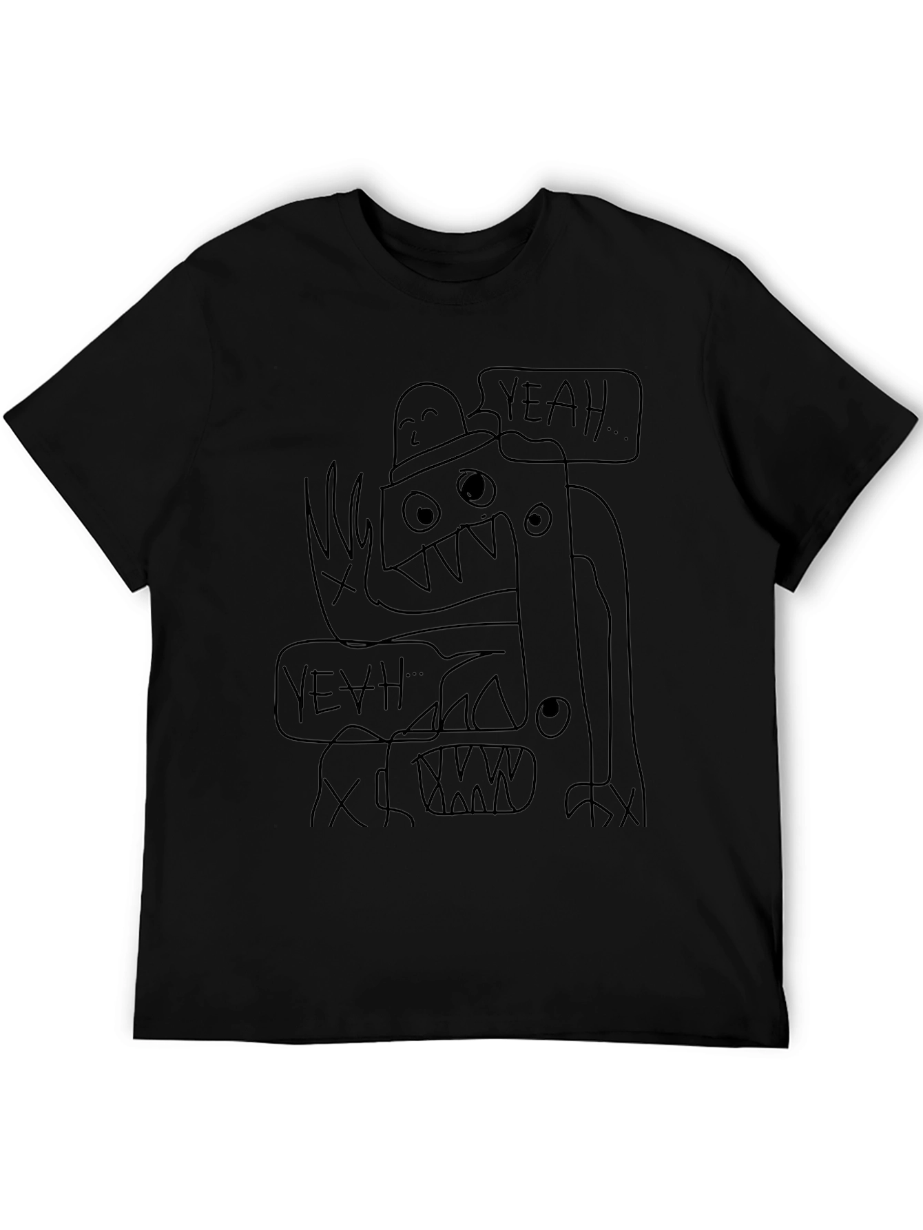 Yeah Monster Graphic Tee - Black