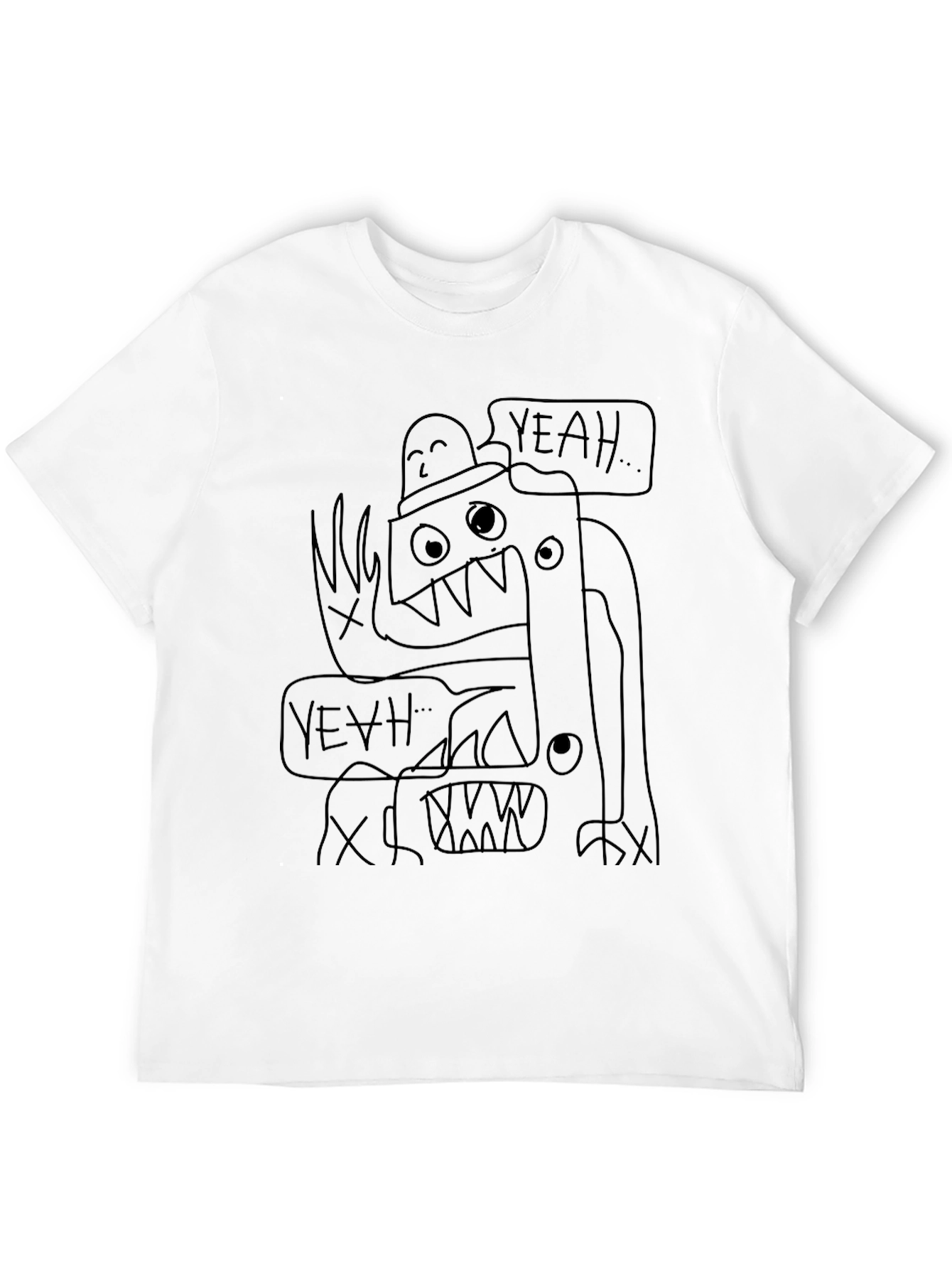 Yeah Monster Graphic Tee - Black
