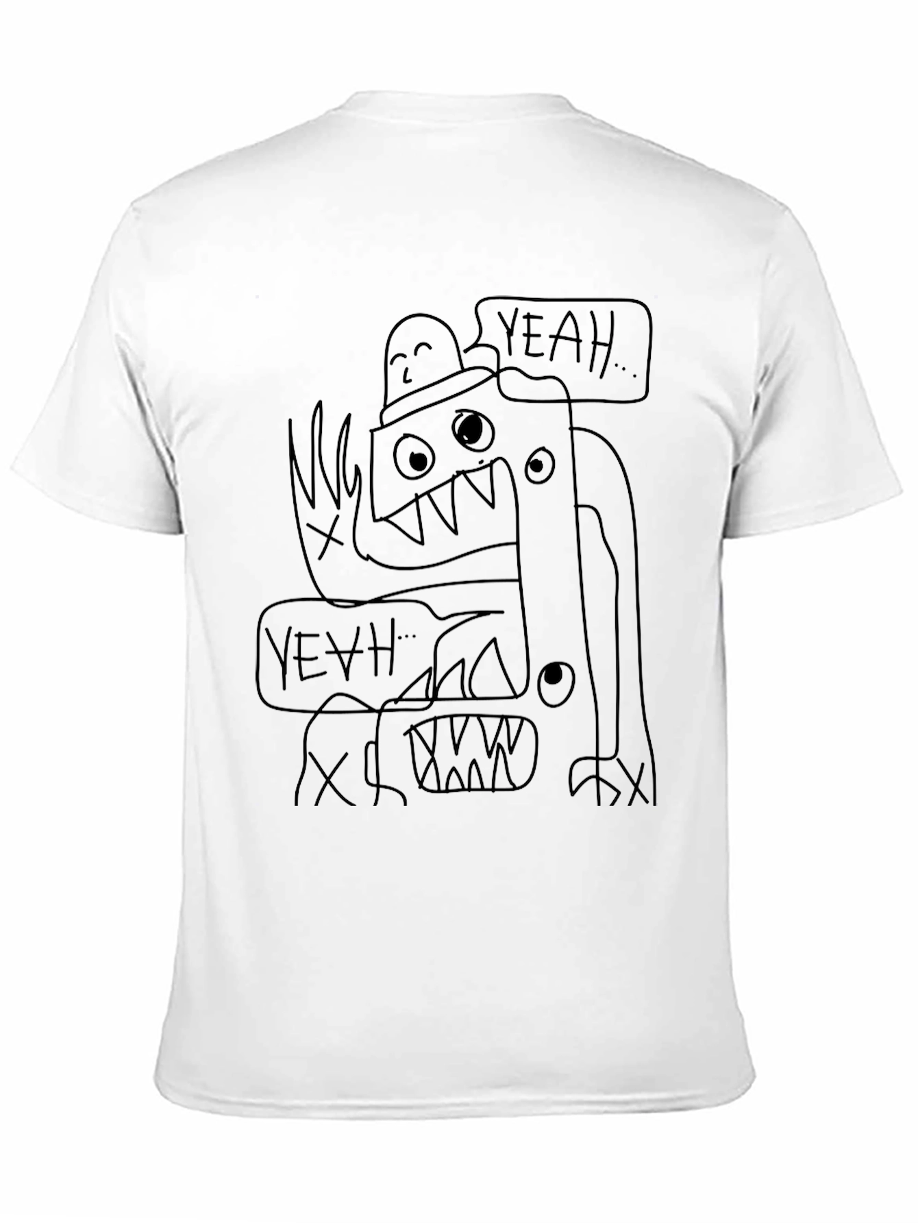 Yeah Monster Graphic Tee - Black