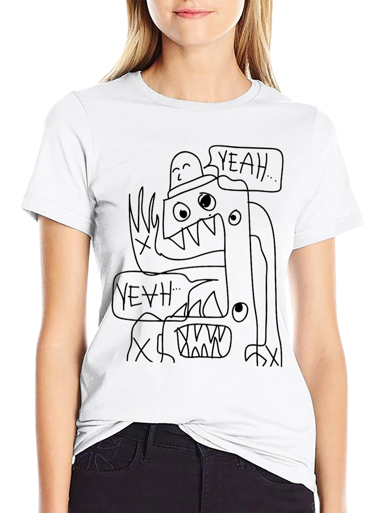 Yeah Monster Graphic Tee - Black