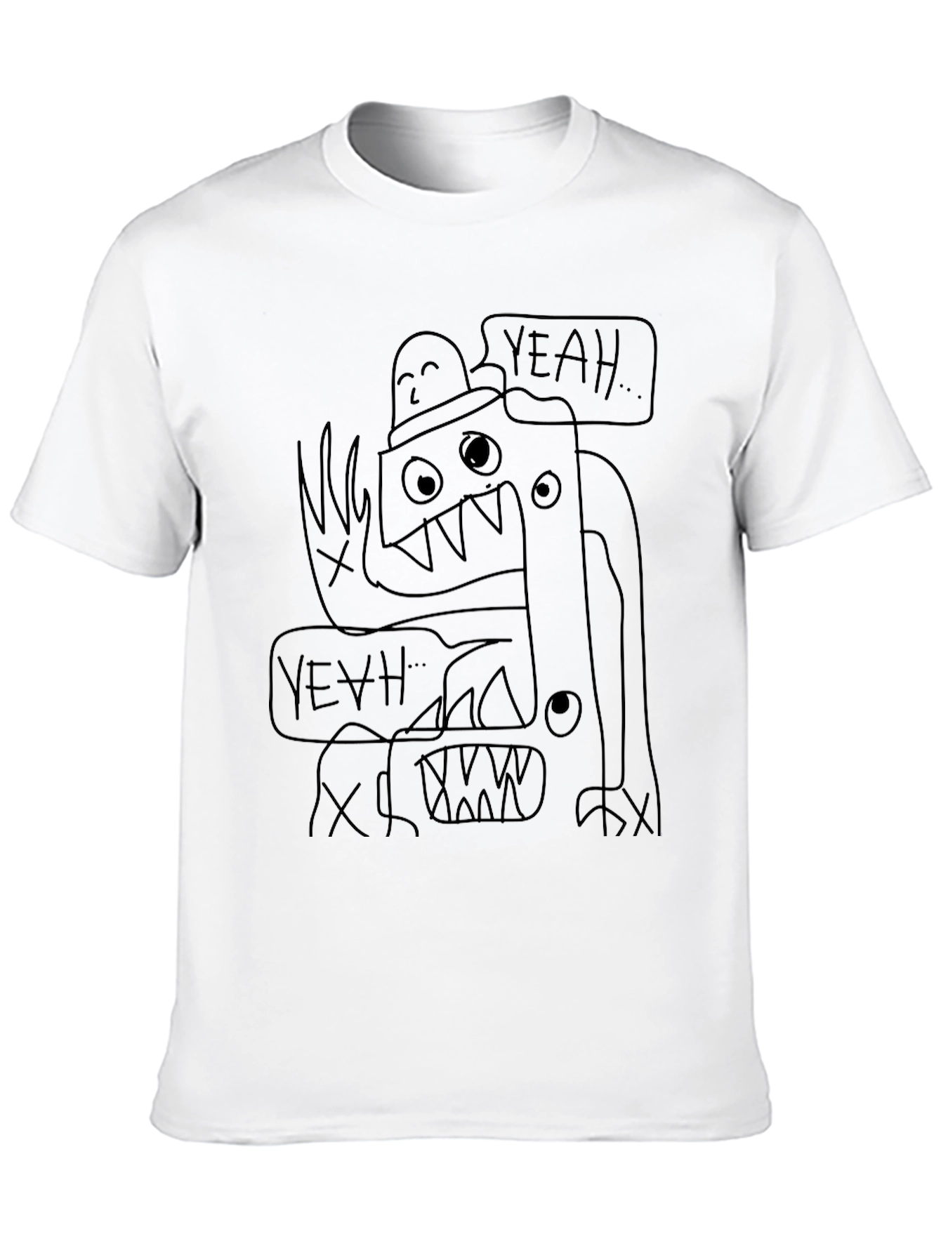 Yeah Monster Graphic Tee - Black