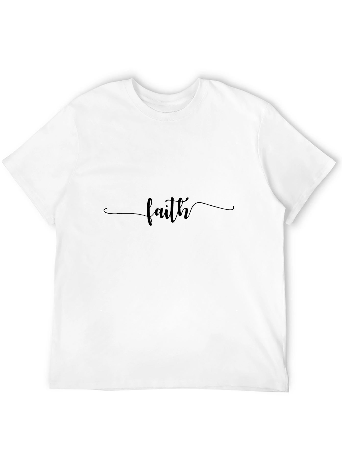 Faith Script Black T-Shirt