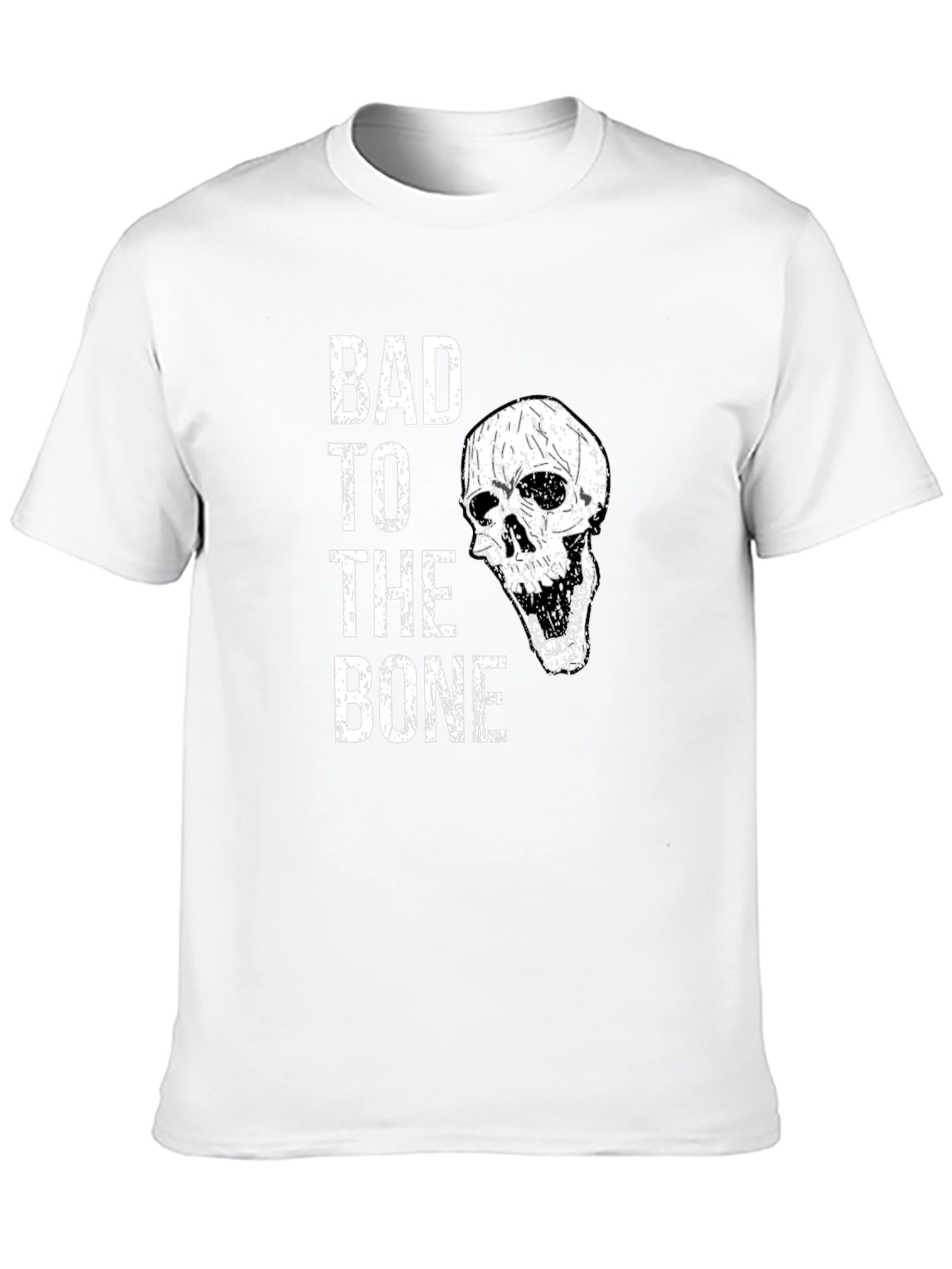 Bad to the Bone Skull Graphic Tee