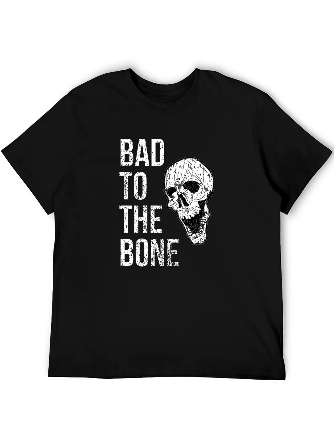 Bad to the Bone Skull Graphic Tee