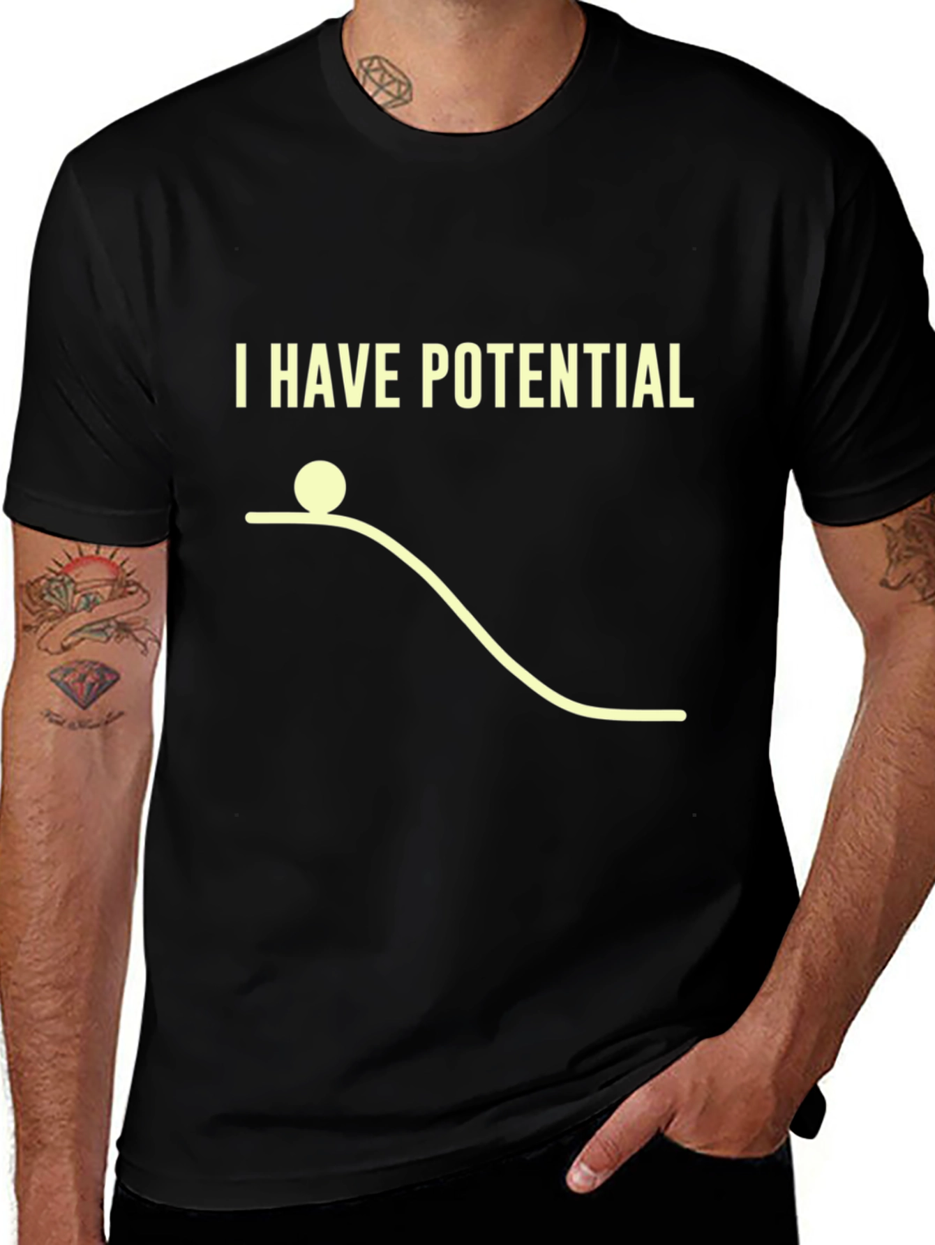 I Have Potential Physics Humor Graphic T-Shirt