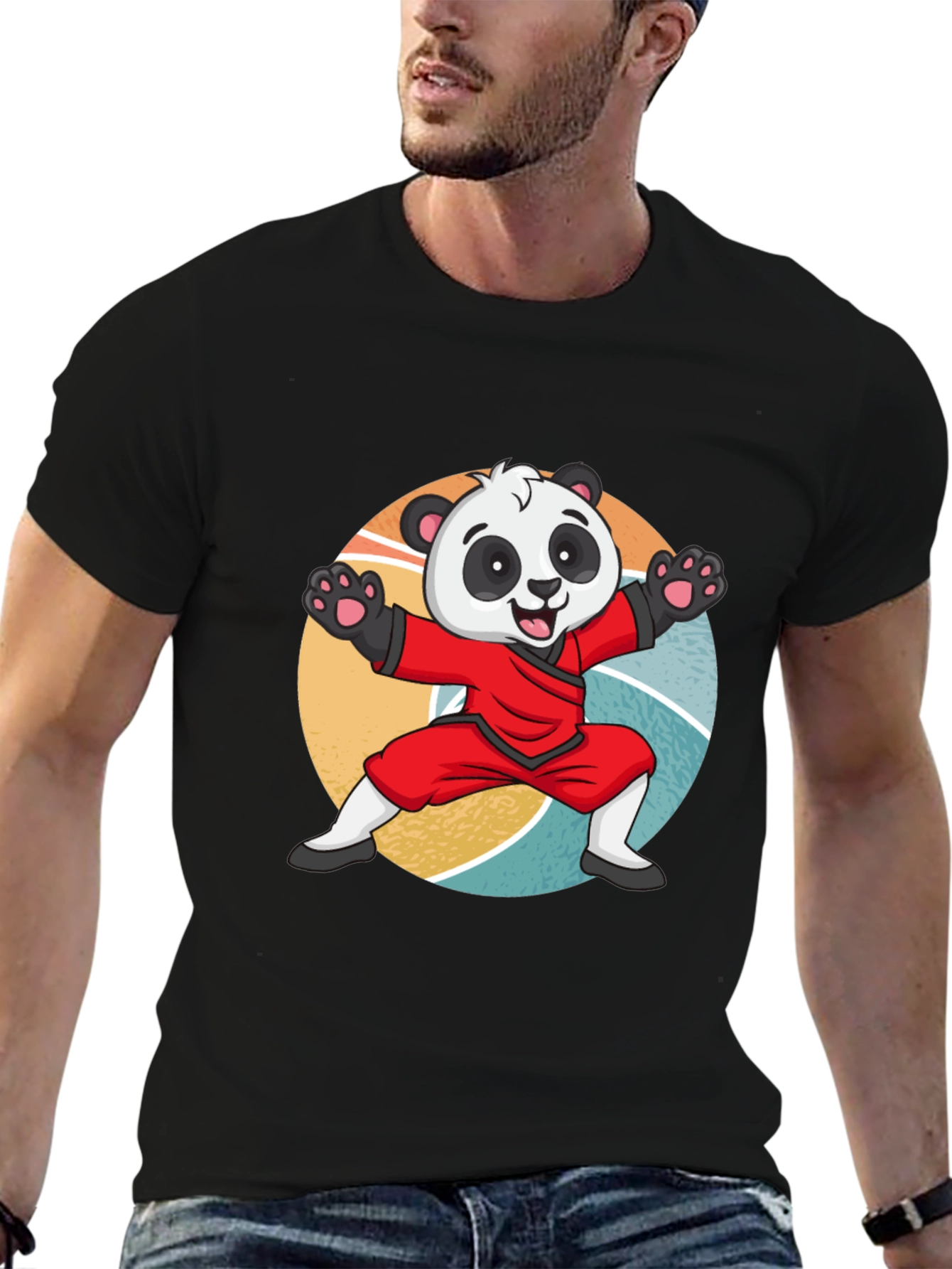 Martial Arts Panda T-Shirt: Cute Kung Fu Bear Tee