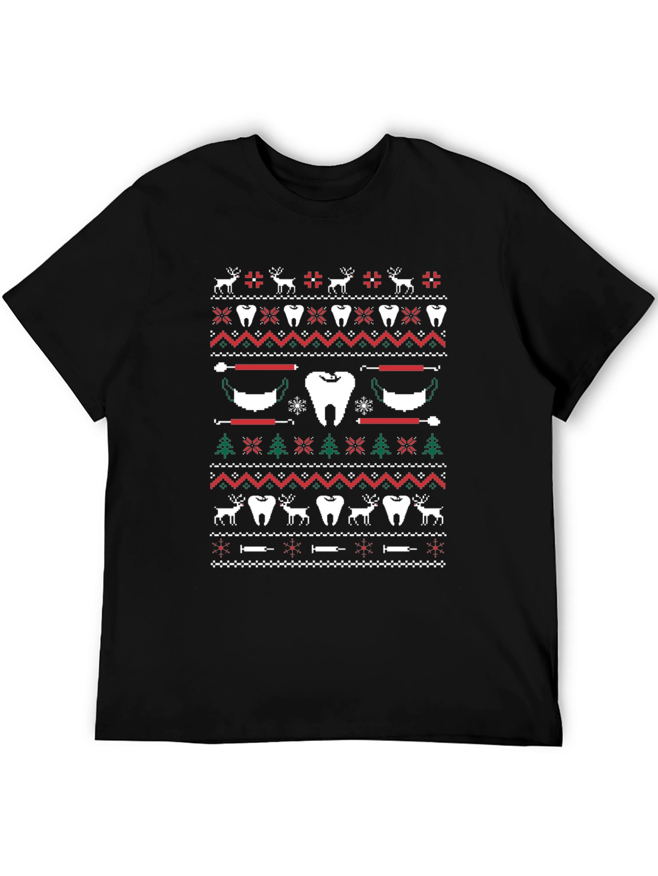 Festive Dental Ugly Christmas Sweater T-Shirt