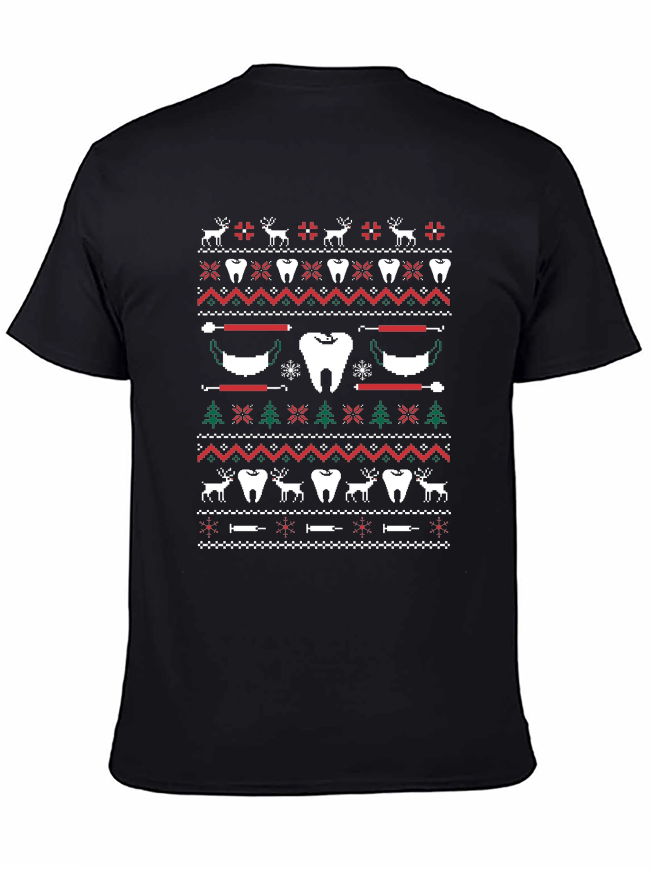 Festive Dental Ugly Christmas Sweater T-Shirt