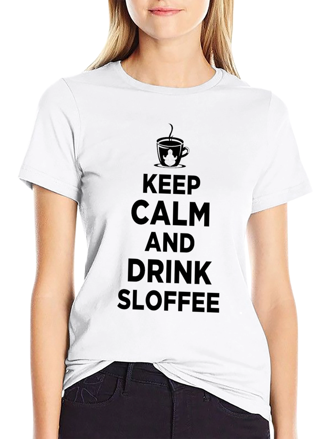 Keep Calm & Drink Sloffee Black T-Shirt