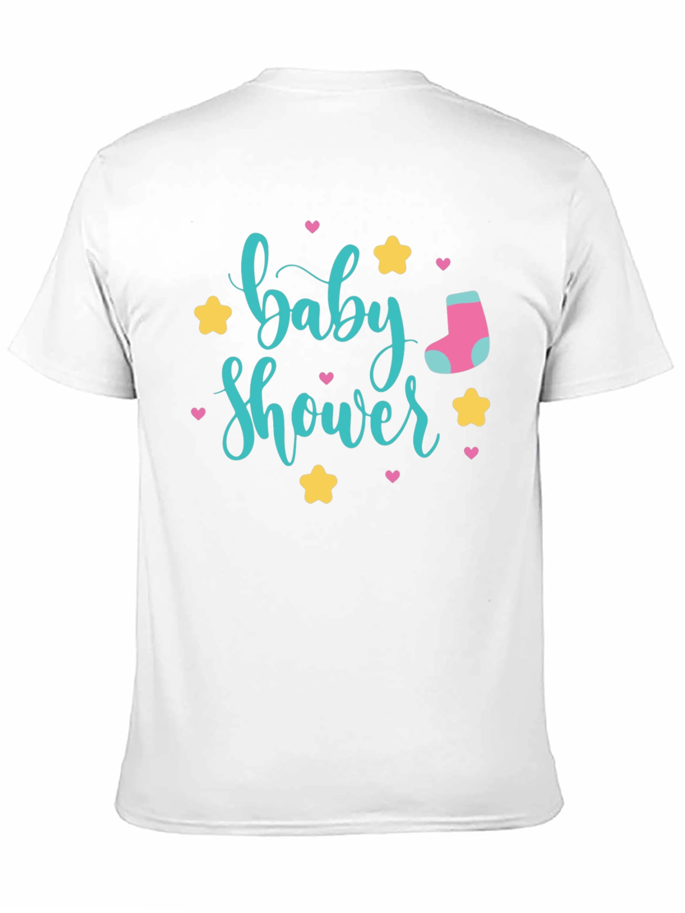 Baby Shower Graphic Tee - Unisex Black T-Shirt