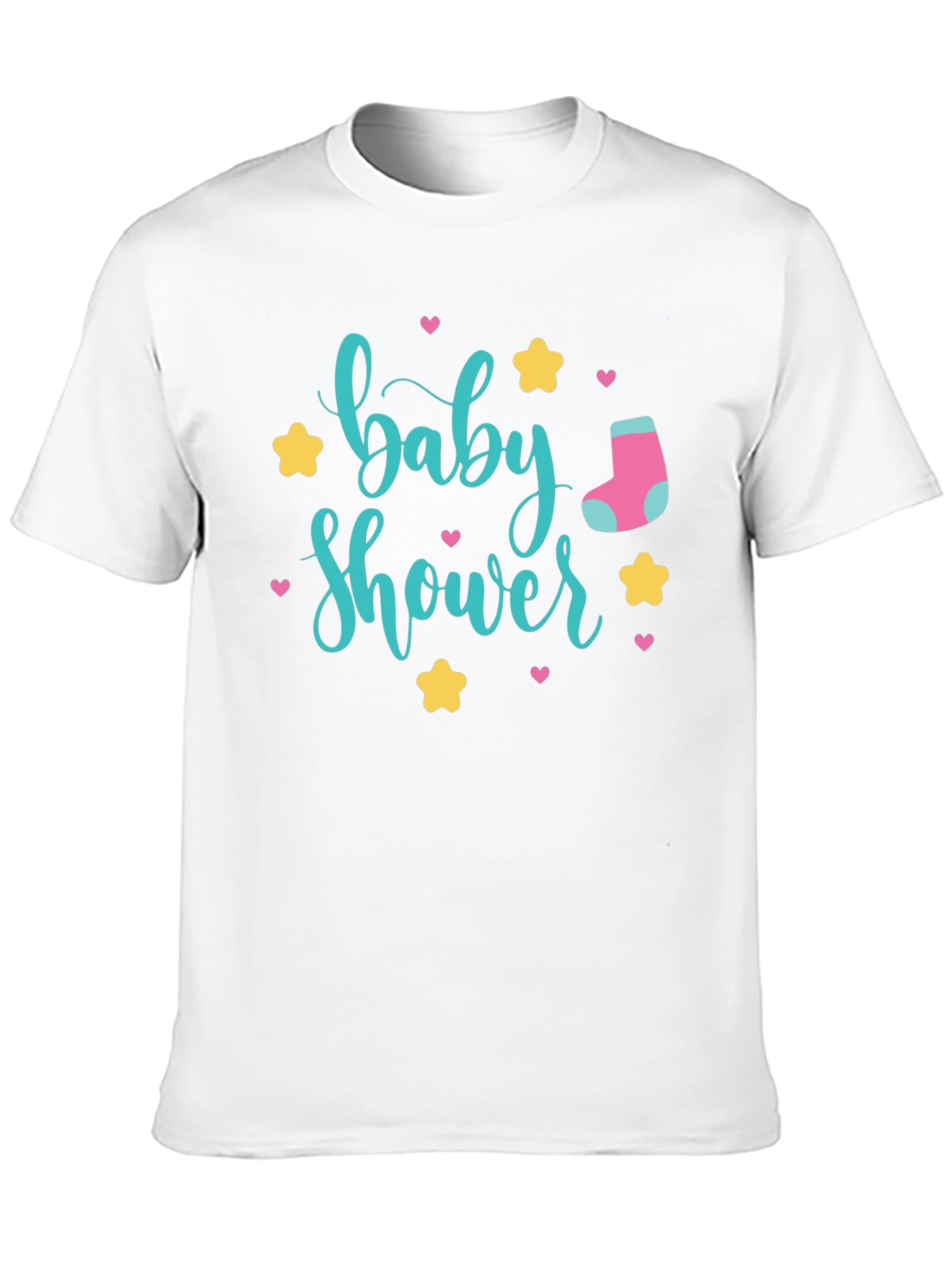 Baby Shower Graphic Tee - Unisex Black T-Shirt
