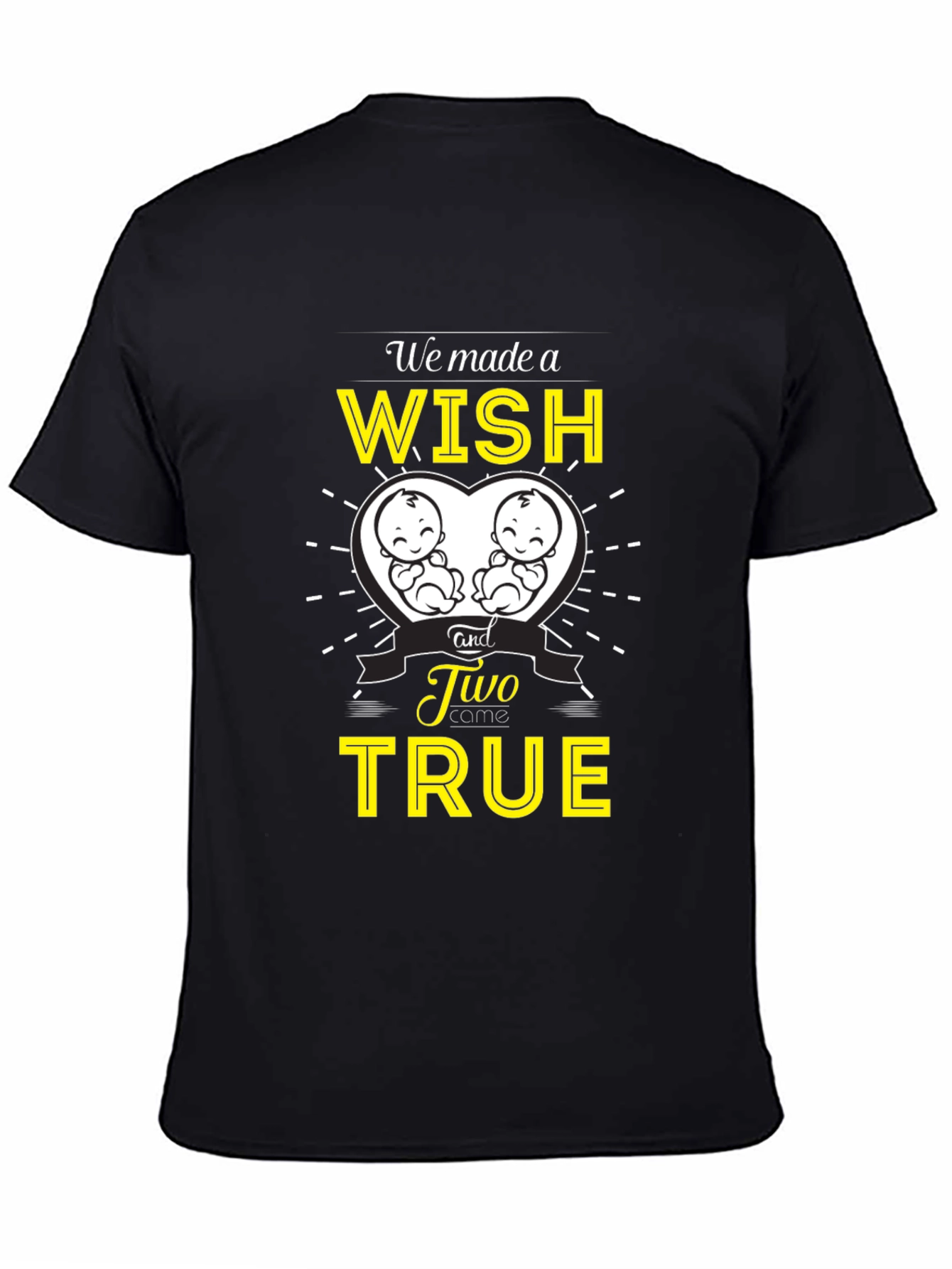 Twins Pregnancy Announcement T-Shirt - Wish Come True!