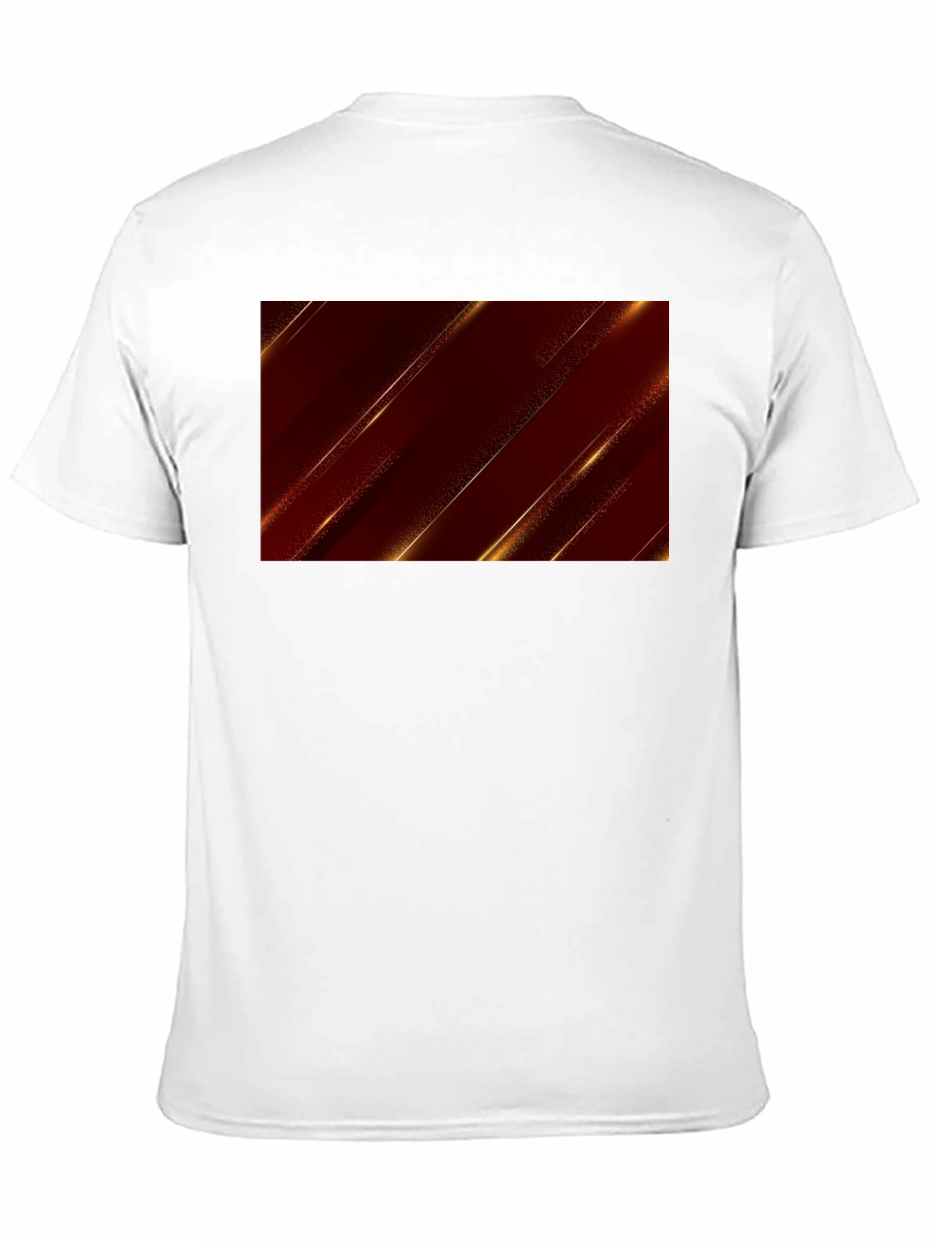 Sleek Black Tee with Modern Geometric Design