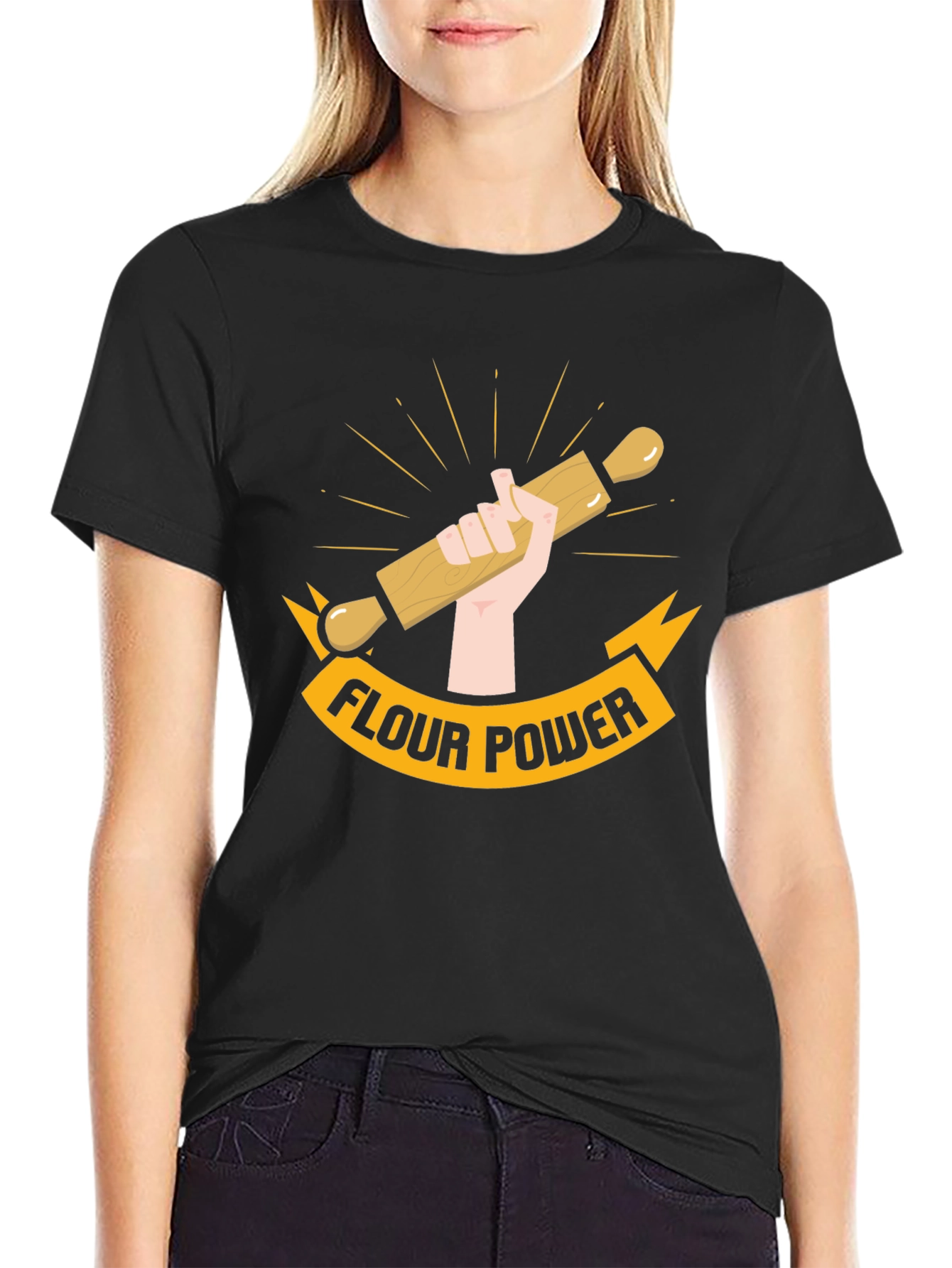 Flour Power T-Shirt - Baking Enthusiast Tee