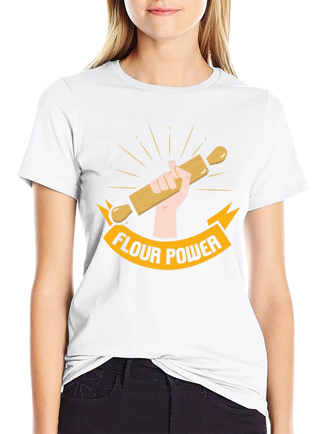 Flour Power T-Shirt - Baking Enthusiast Tee
