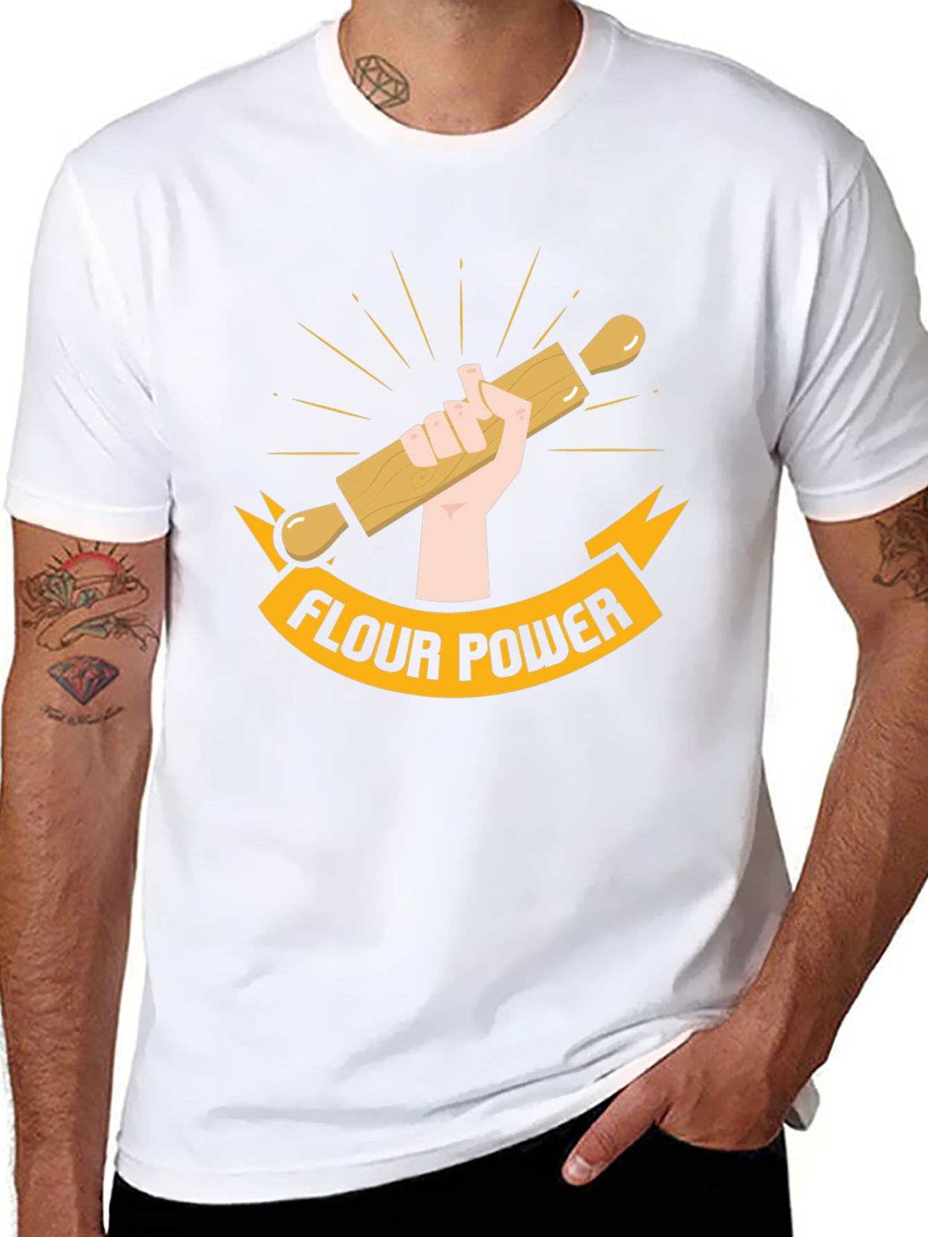 Flour Power T-Shirt - Baking Enthusiast Tee