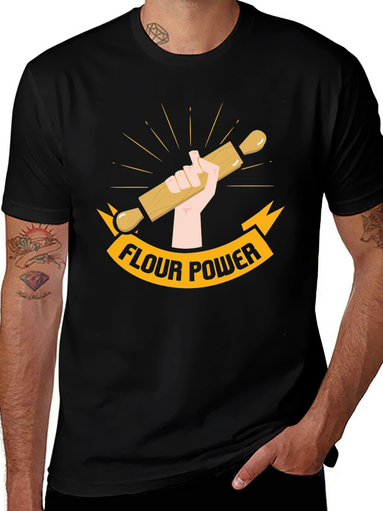 Flour Power T-Shirt - Baking Enthusiast Tee