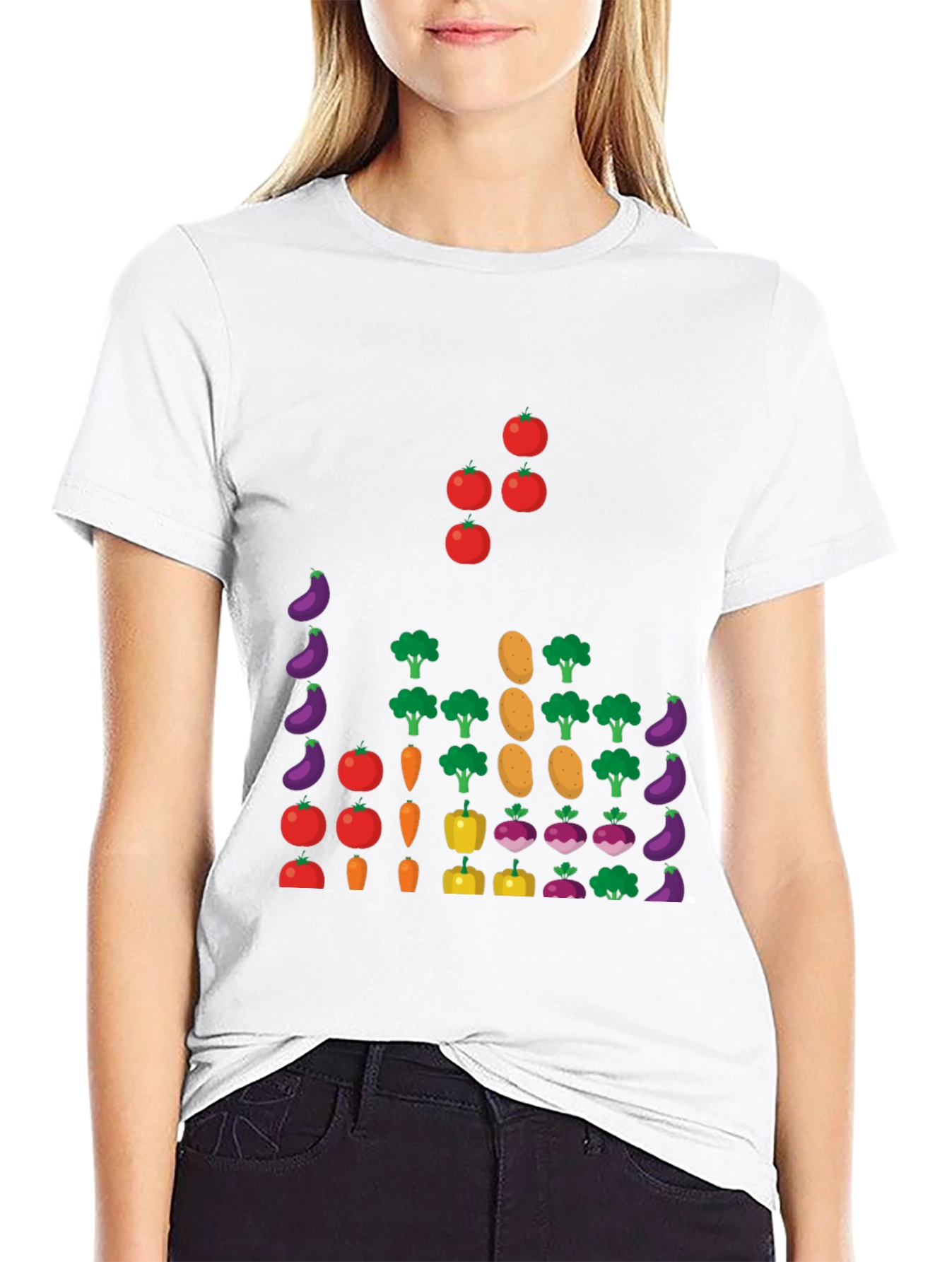 Vegetable Pattern T-Shirt