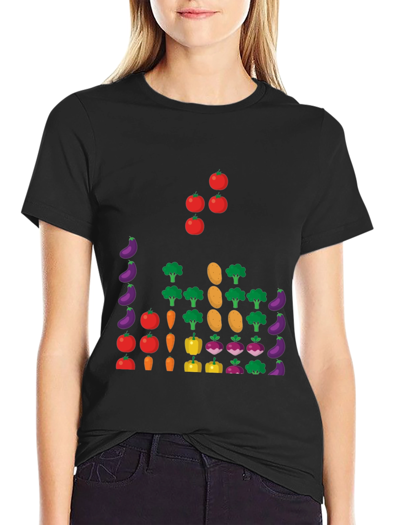 Vegetable Pattern T-Shirt