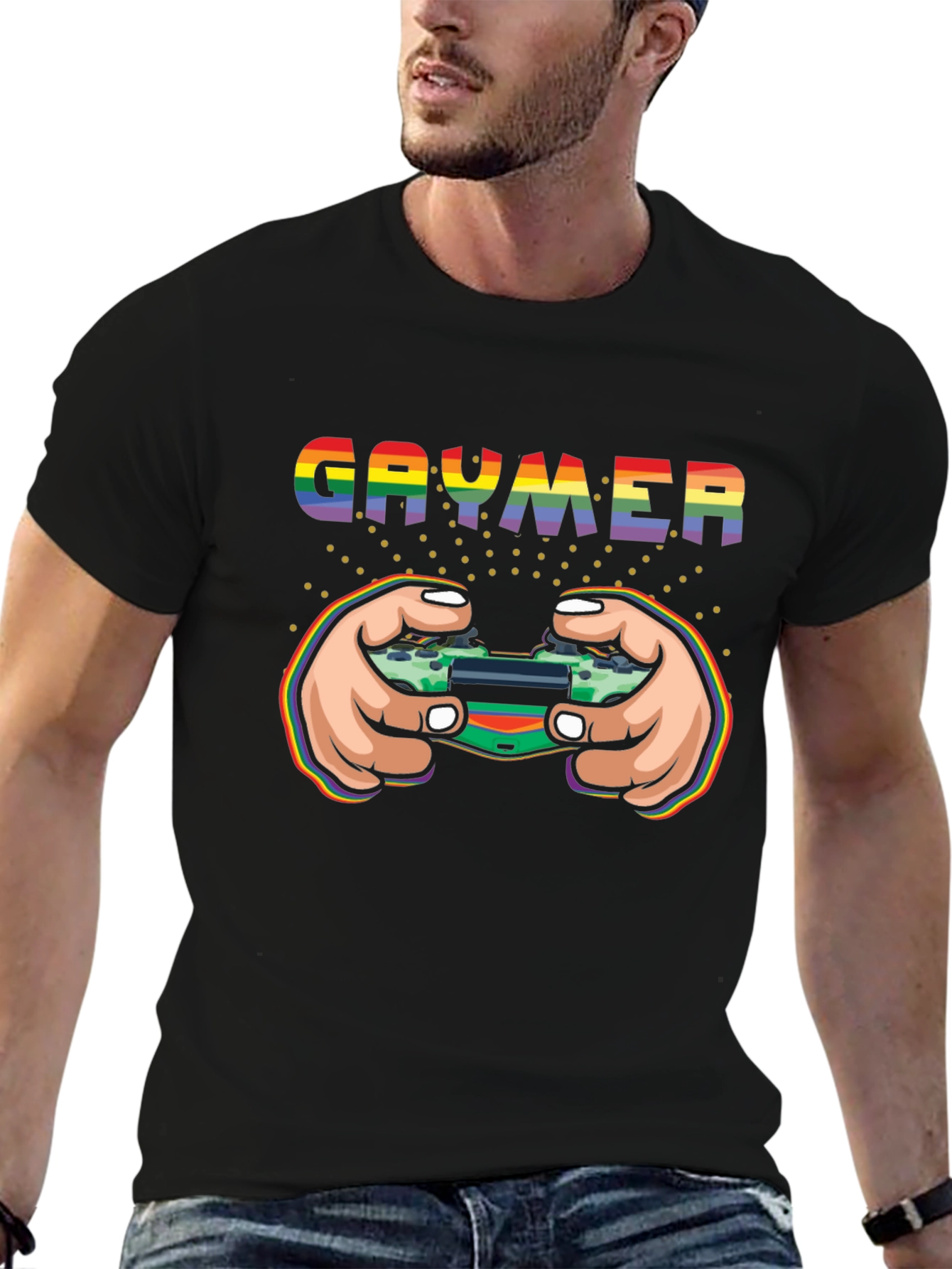 Gaymer Pride T-Shirt - Rainbow Gaming Tee