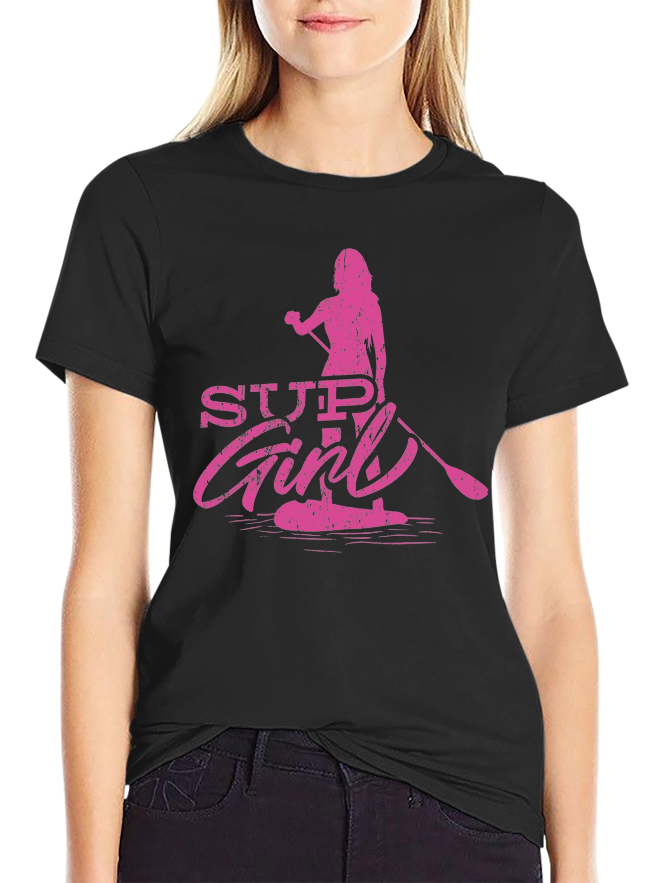 SUP Girl T-Shirt - Stand Up Paddleboard Tee