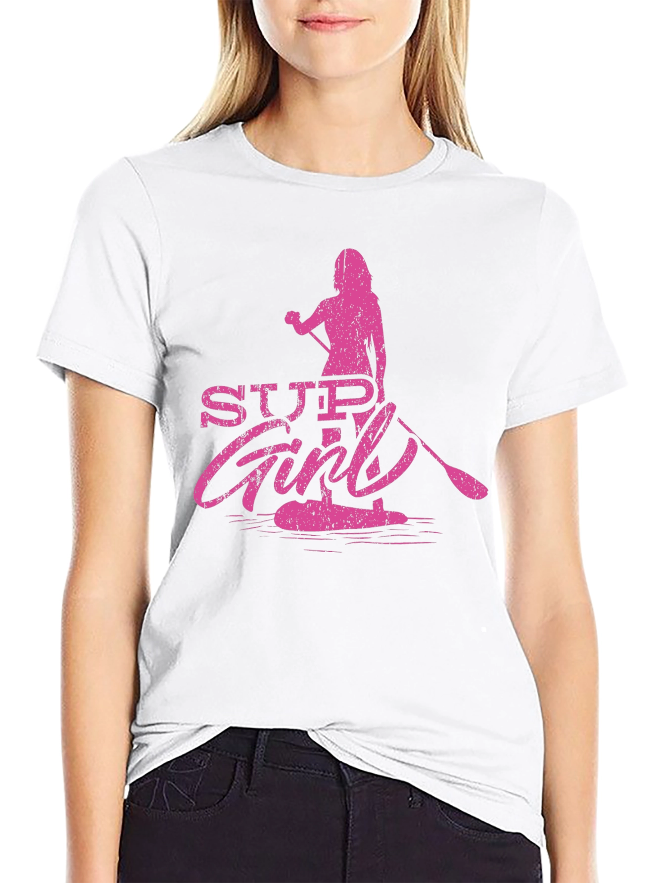 SUP Girl T-Shirt - Stand Up Paddleboard Tee