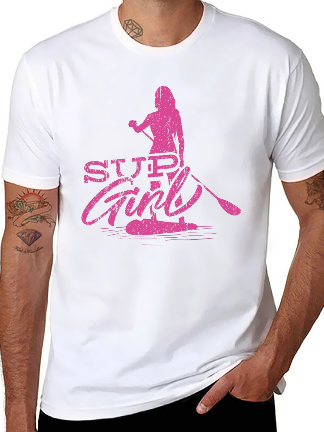 SUP Girl T-Shirt - Stand Up Paddleboard Tee