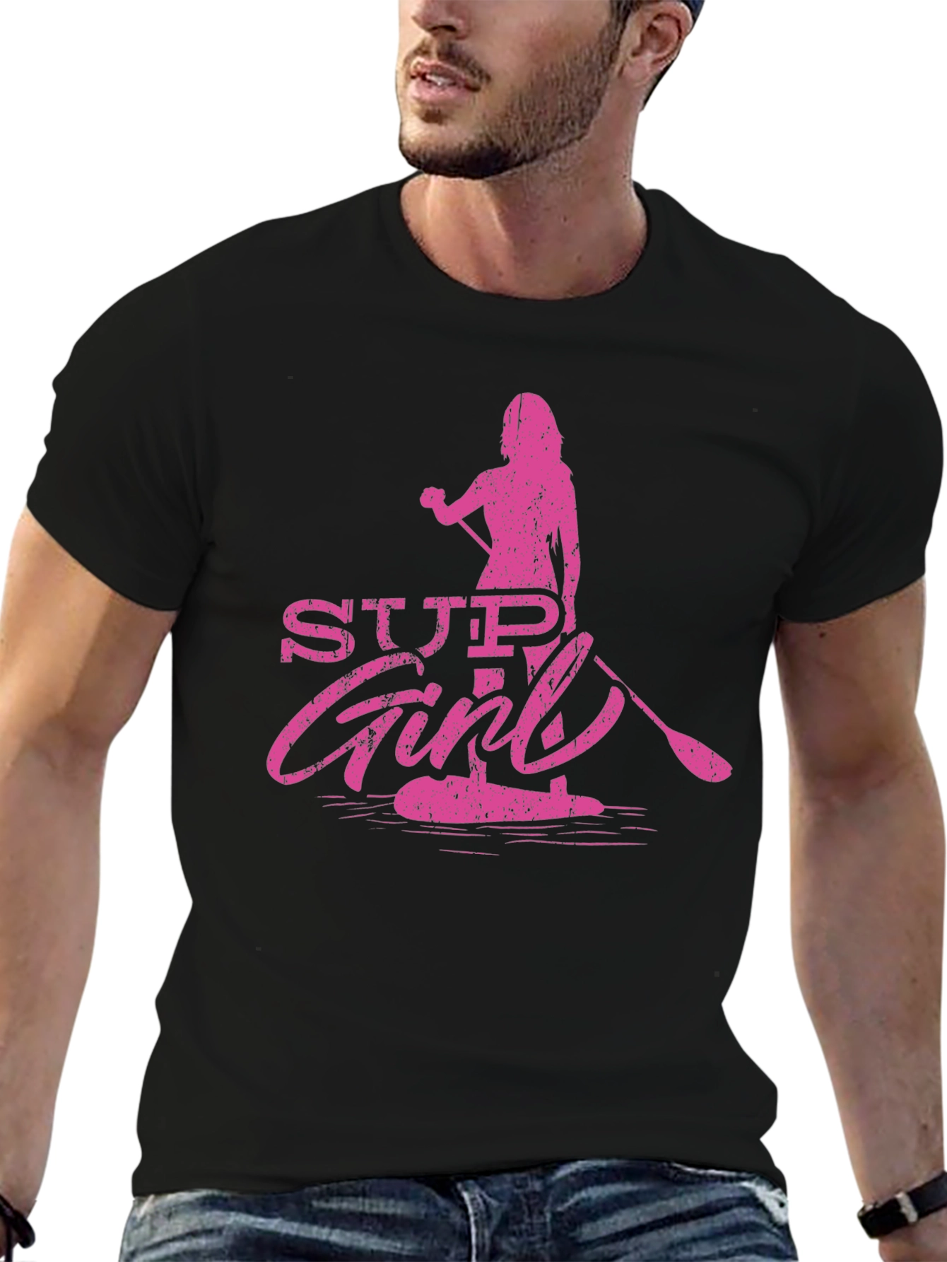 SUP Girl T-Shirt - Stand Up Paddleboard Tee