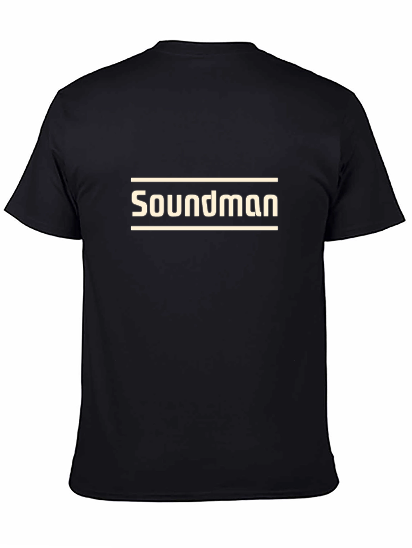 Soundman Graphic T-Shirt - Black Crew Neck Tee