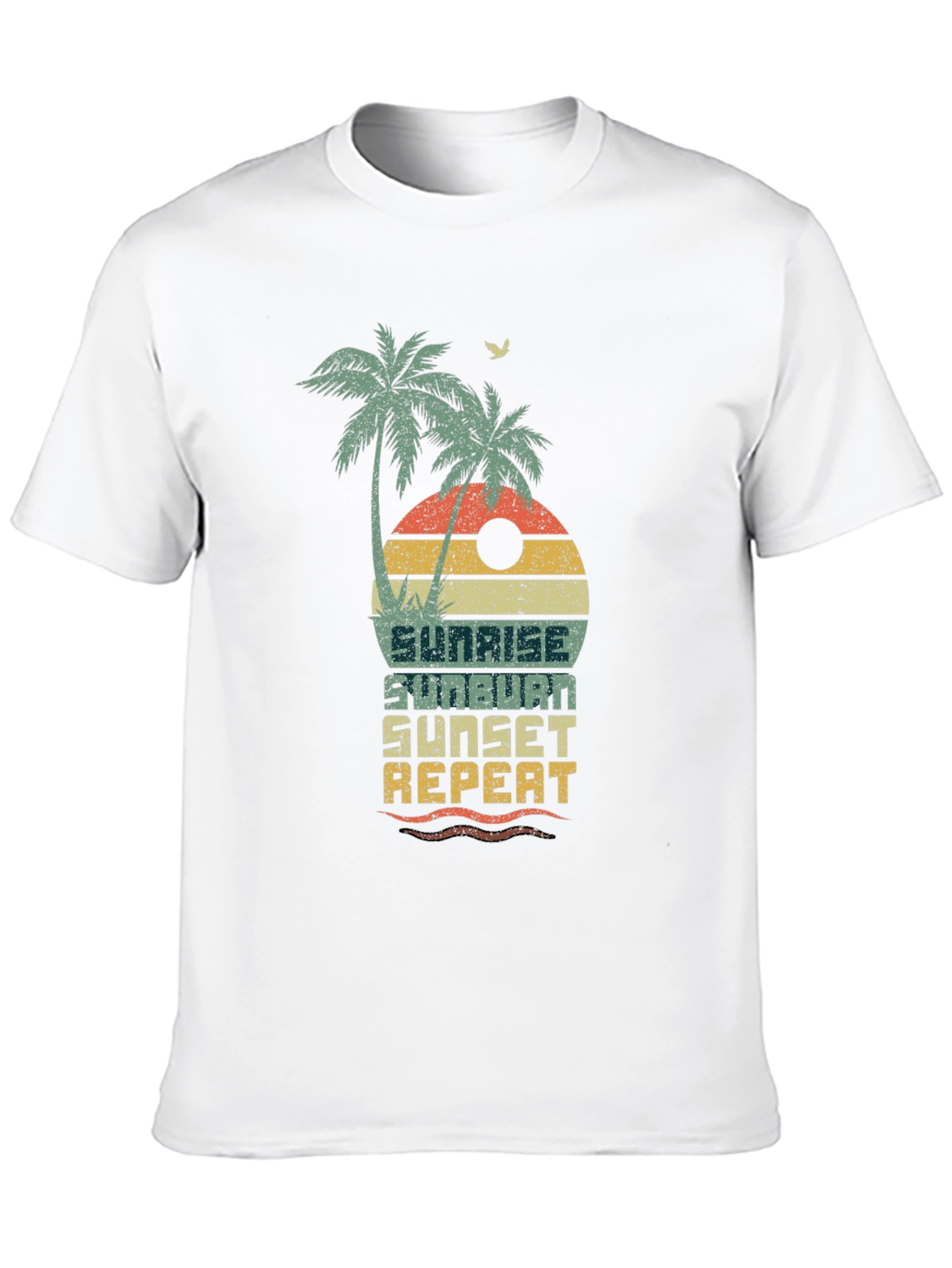 Sunrise Sunburn Sunset Repeat Graphic Tee