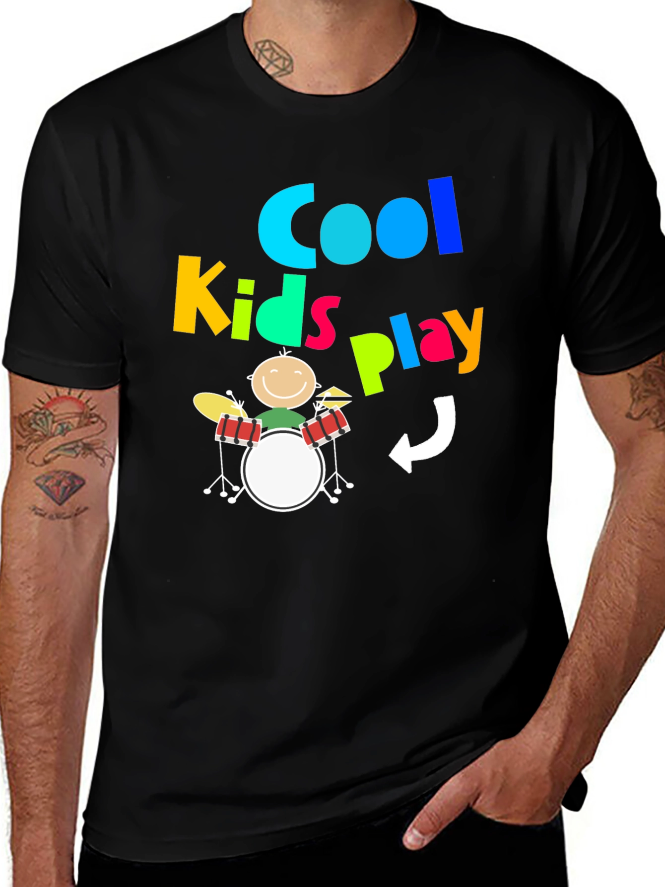 Cool Kids Play Drums T-Shirt