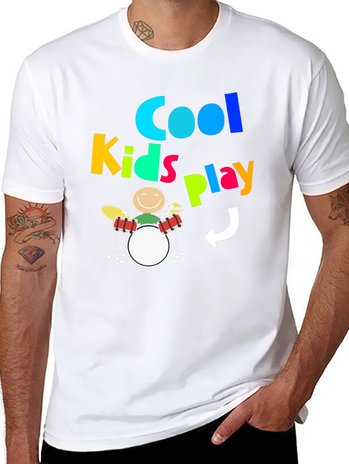 Cool Kids Play Drums T-Shirt