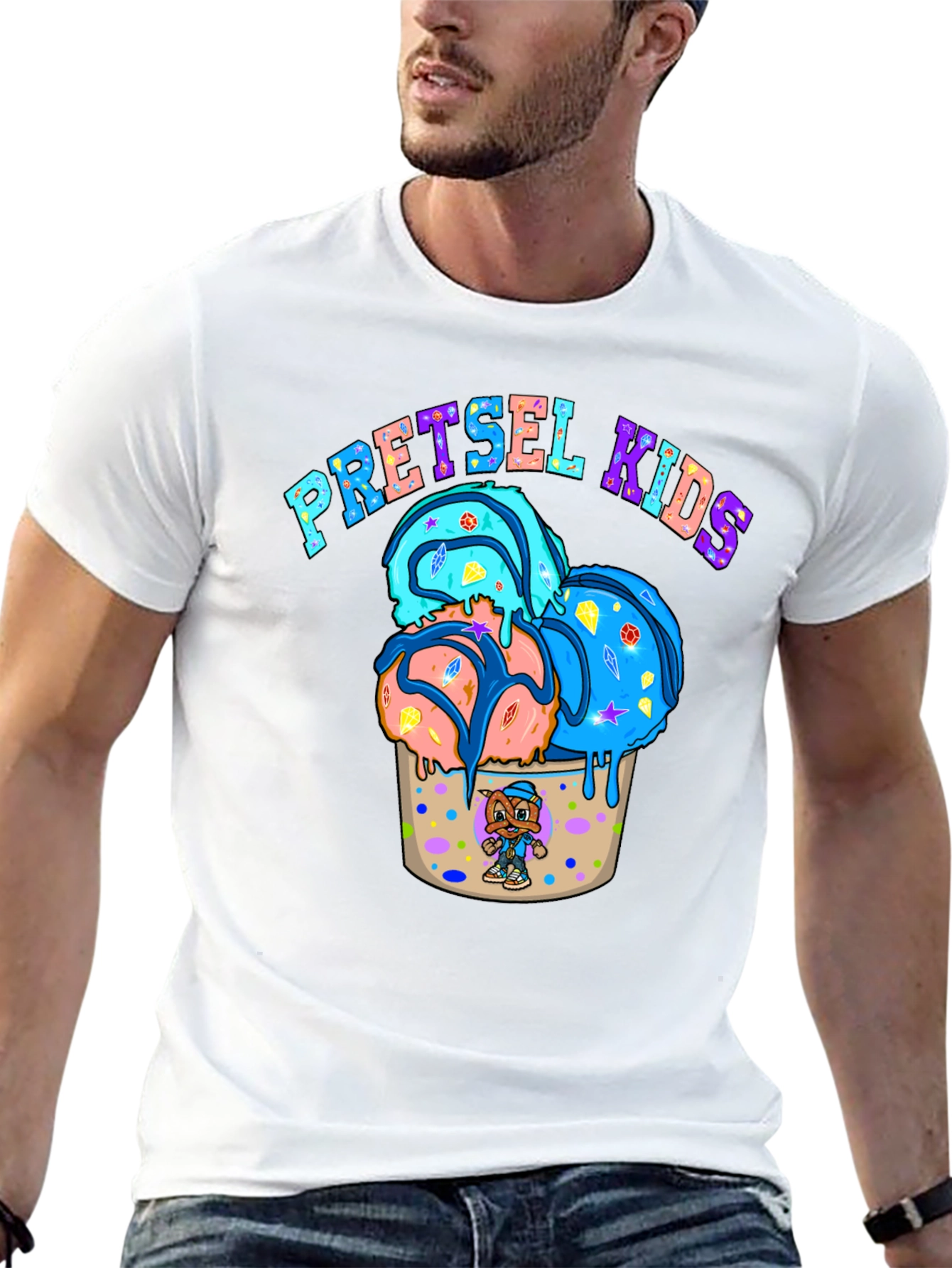 Pretsel Kids Ice Cream Graphic Tee